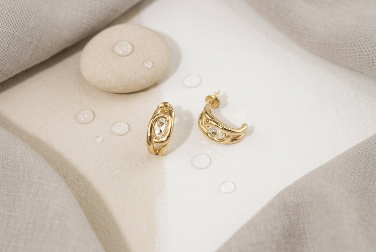 Diamond Huggie Earrings: Diamond, Lab-Grown, Moissanite & CZ Compared