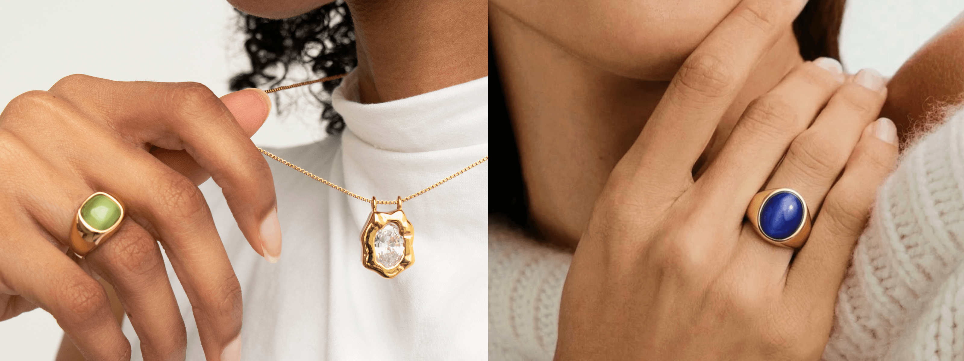 Mother's Day jewelry gift guide 2026 — waterproof stainless steel rings and necklaces by Meideya