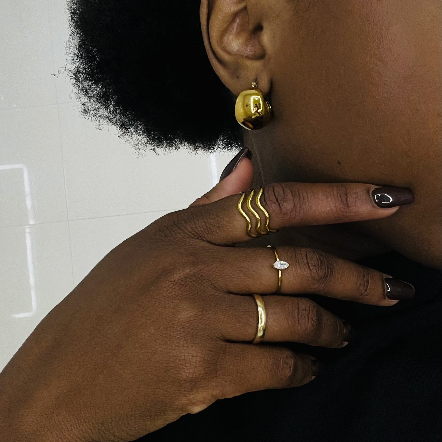 Meideya Jewelry Marquise CZ Ring