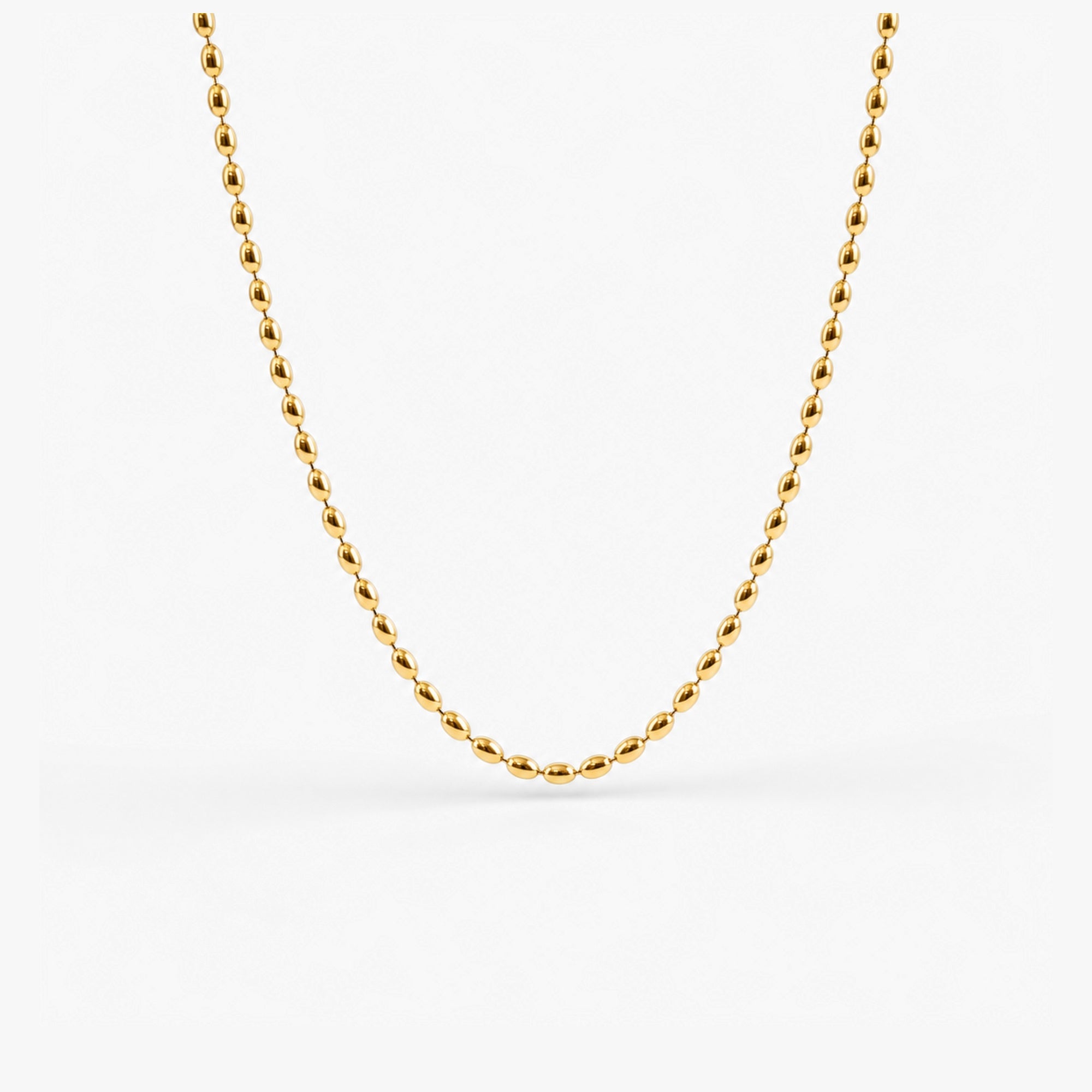 Rice Bead Necklace -2mm