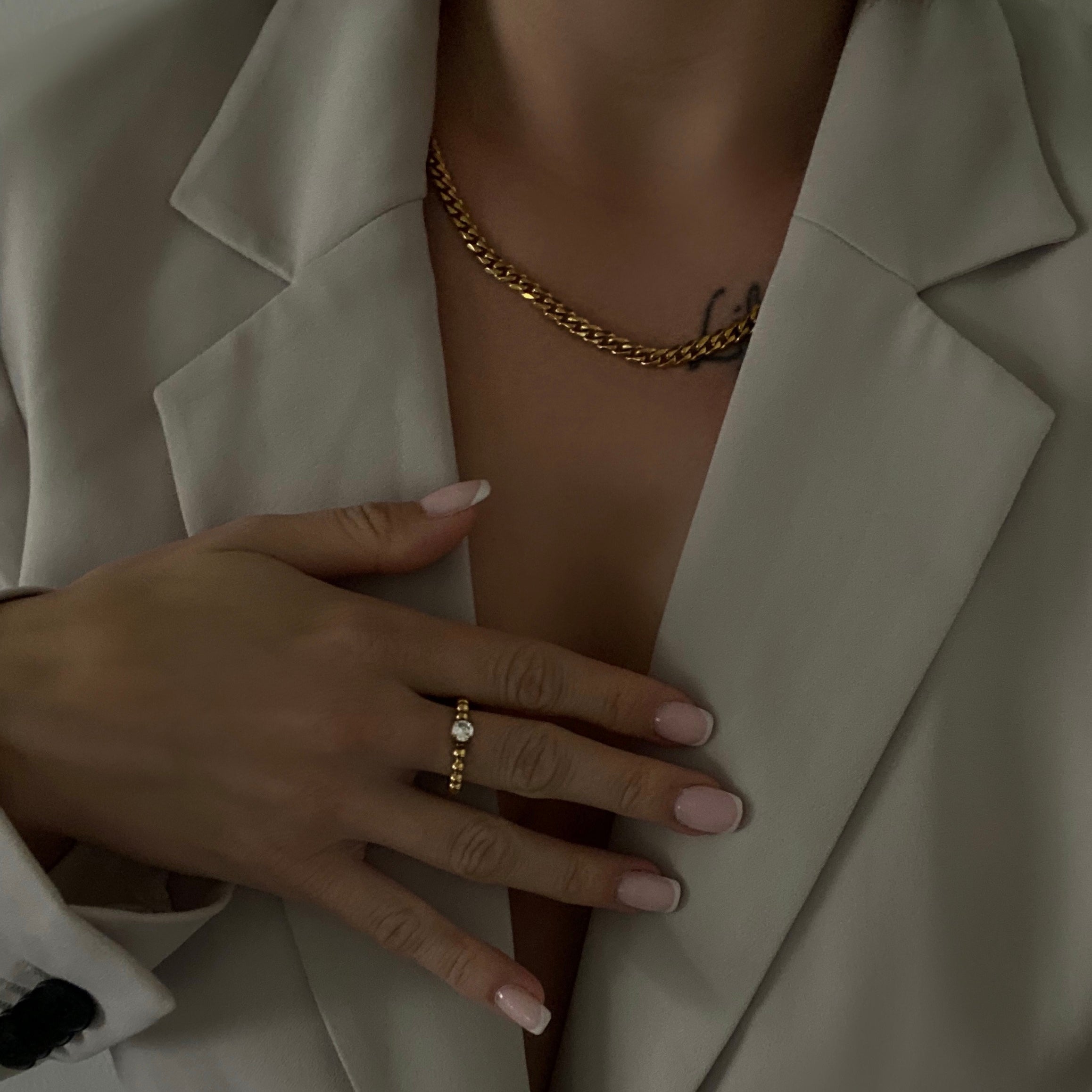 Meideya jewelry cora curb chain necklace