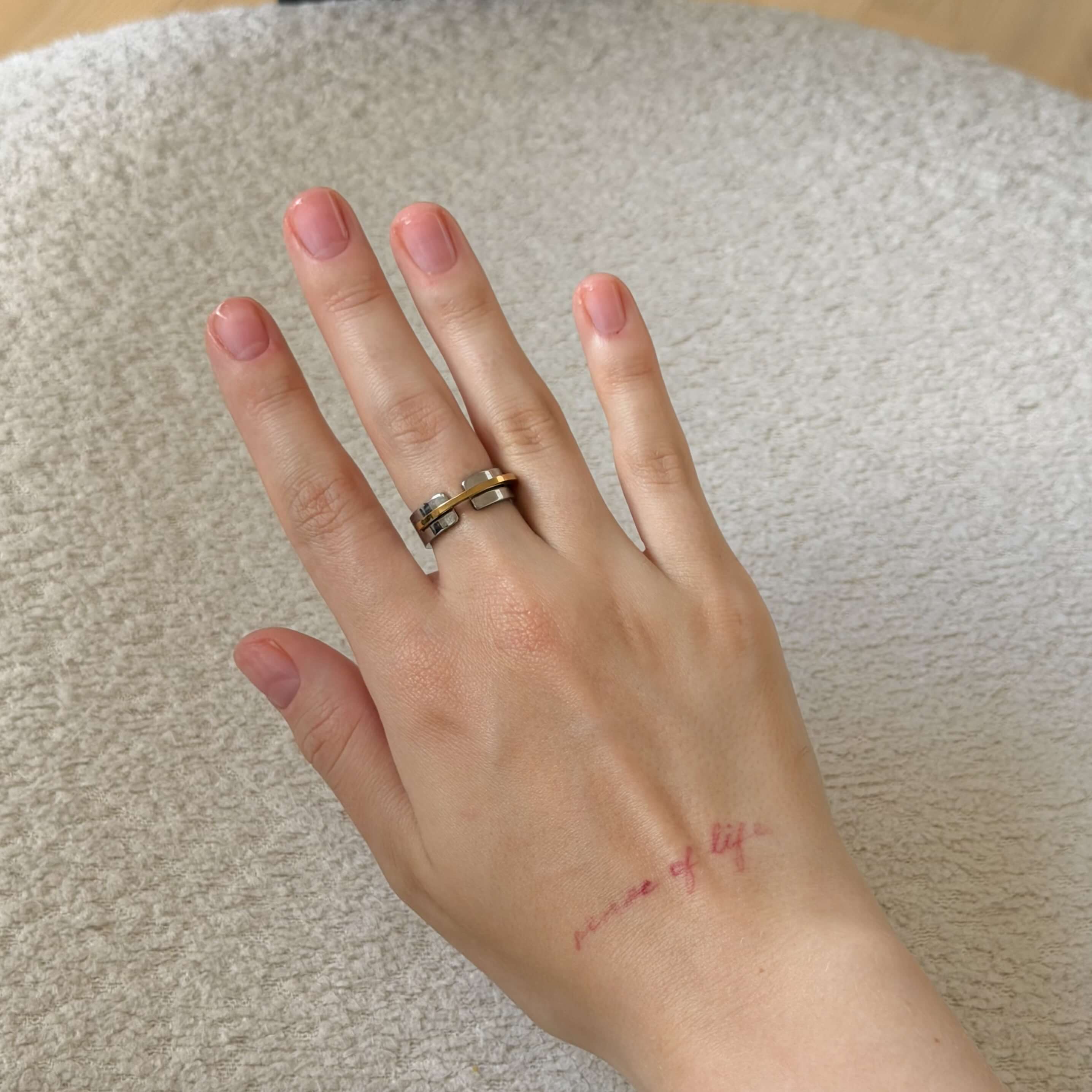 Mixed Metal Band Ring