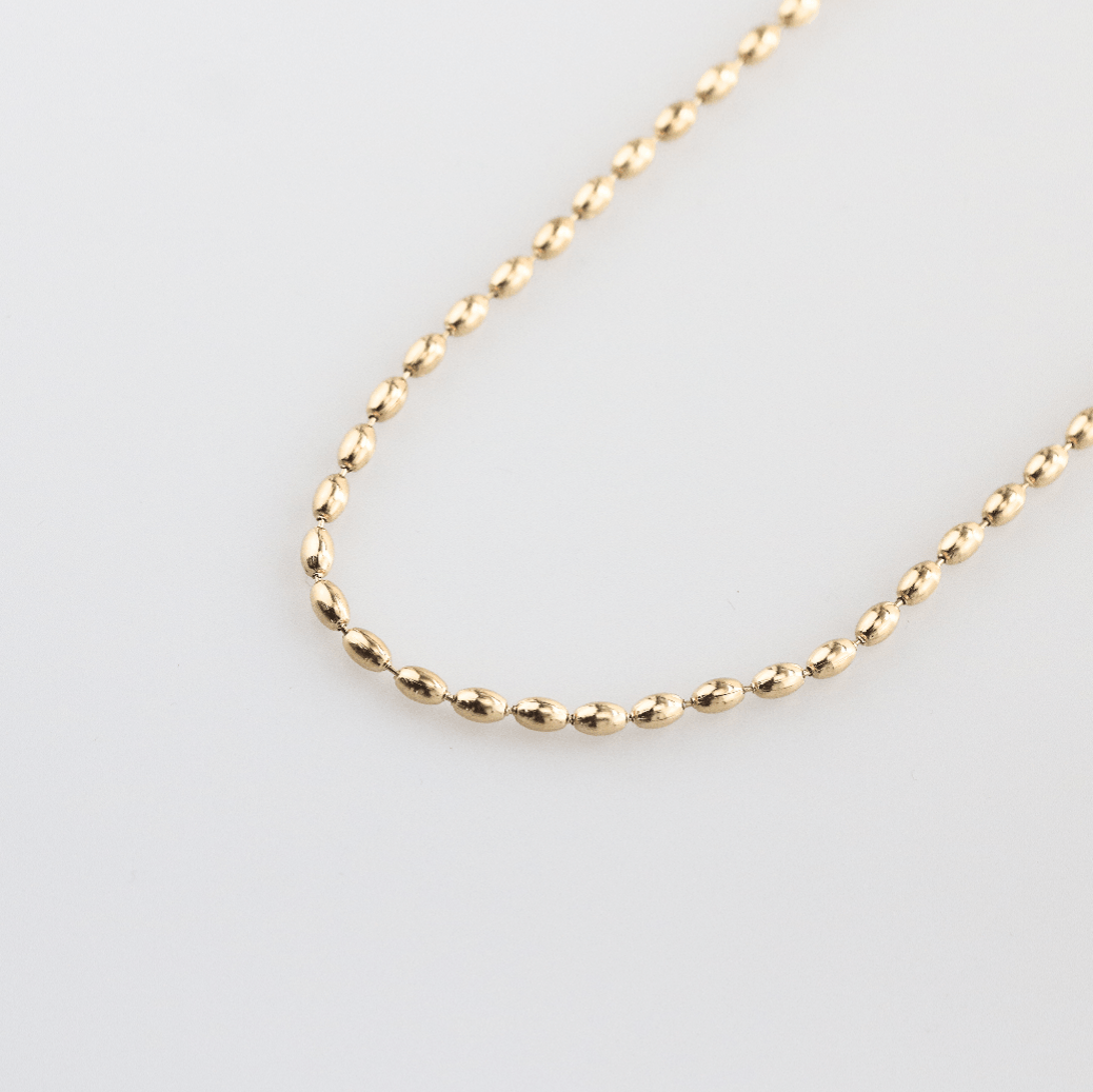 4mm-Rice Bead Necklace