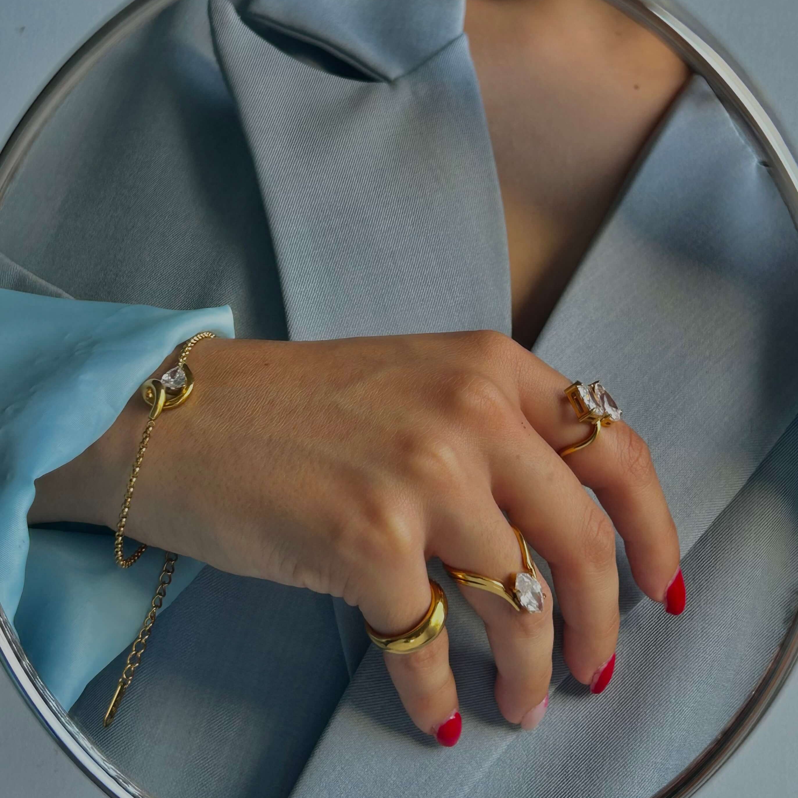 Meideya jewelry pear gem bracelet