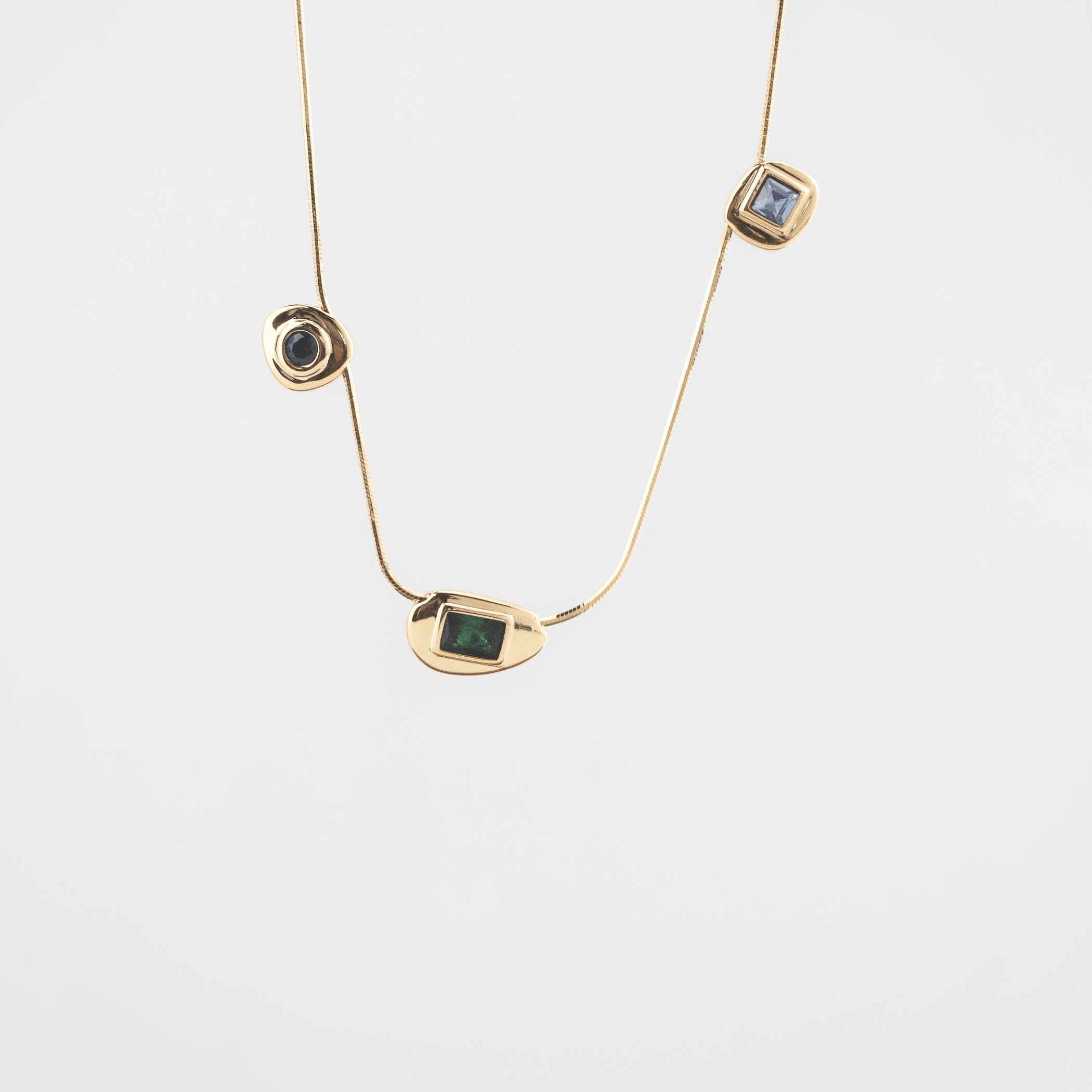 Amara Trio Stone-Necklace