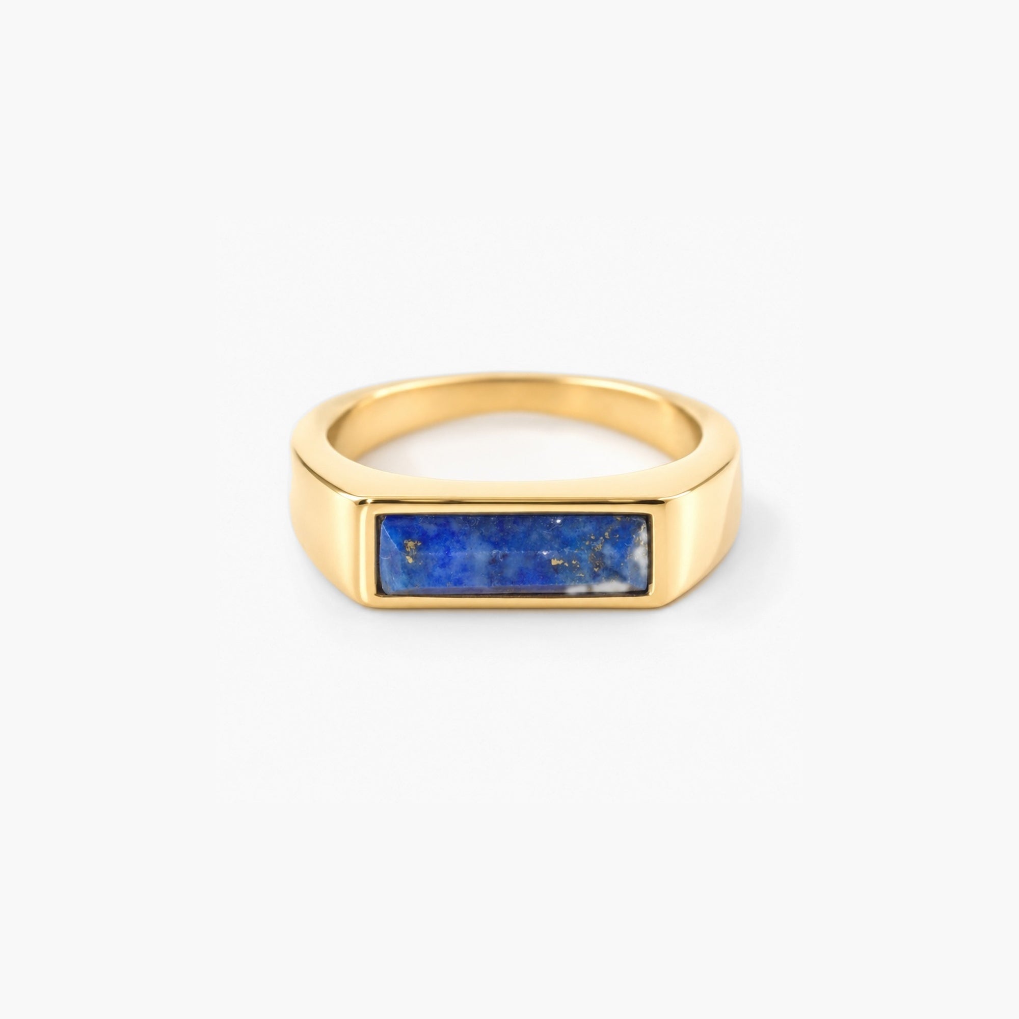 Bar Lapis Lazuli Ring