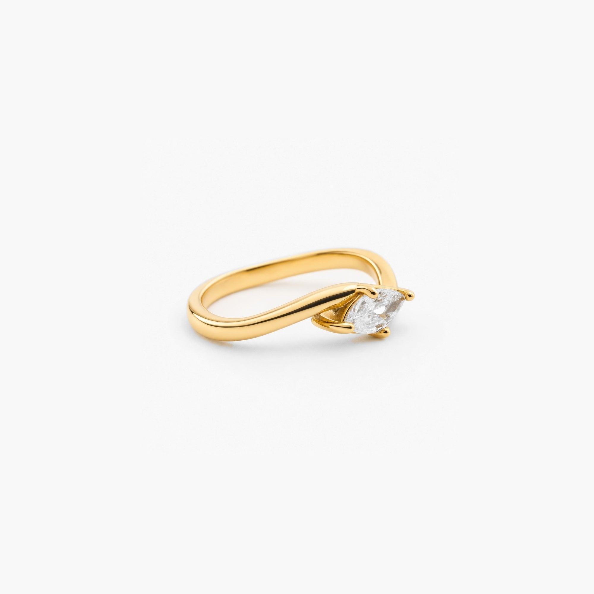 Bypass Marquise Ring