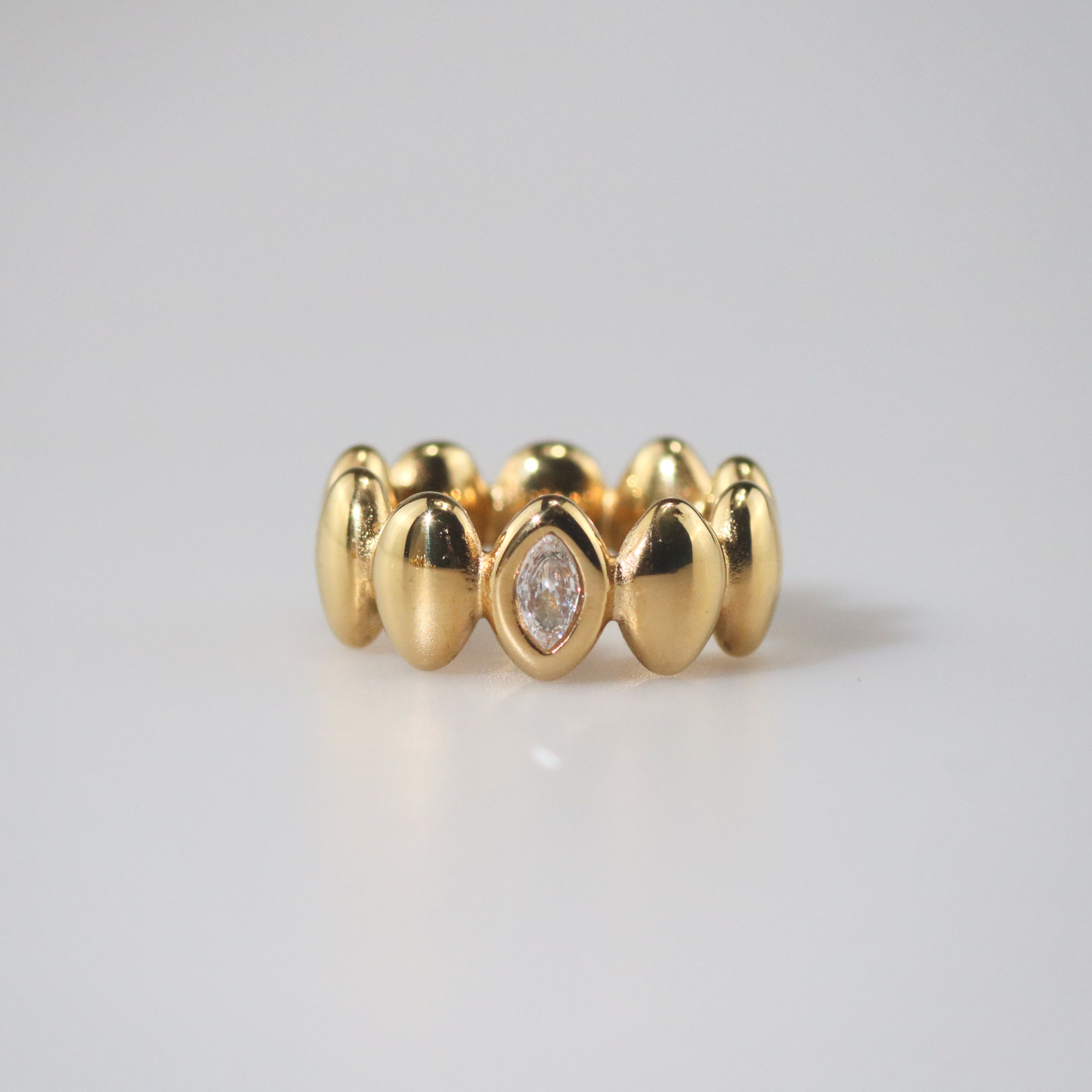 Meideya Jewelry Oval Eternity Band Ring