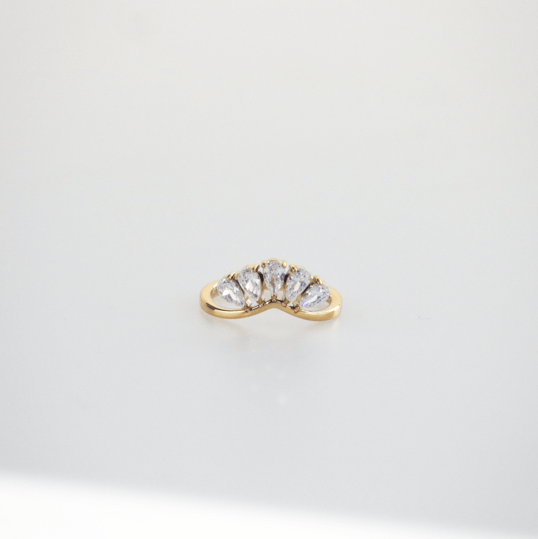 Meideya Jewelry Cluster Sparkling Ring