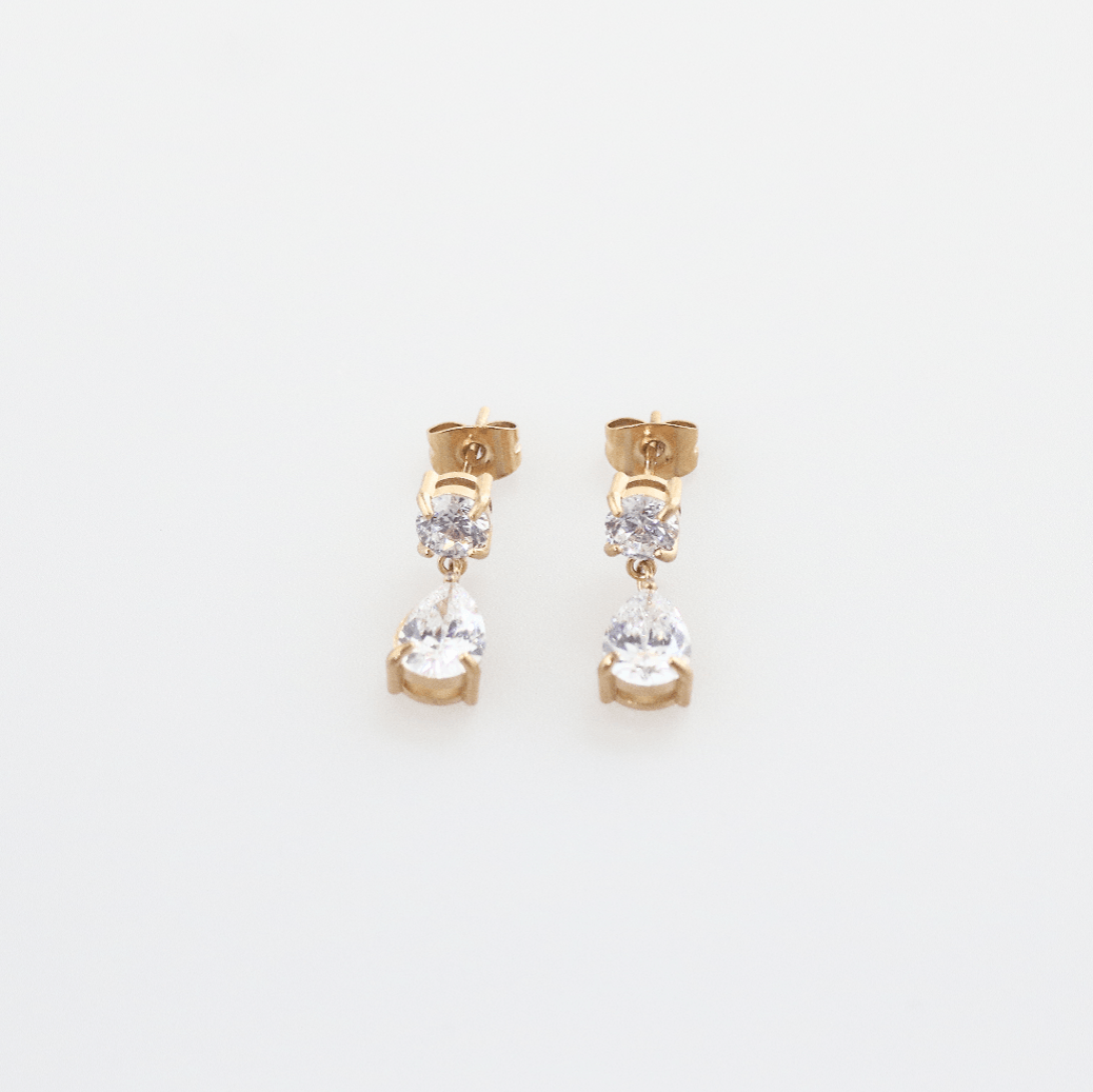 Cubic Zirconia Drop Earrings