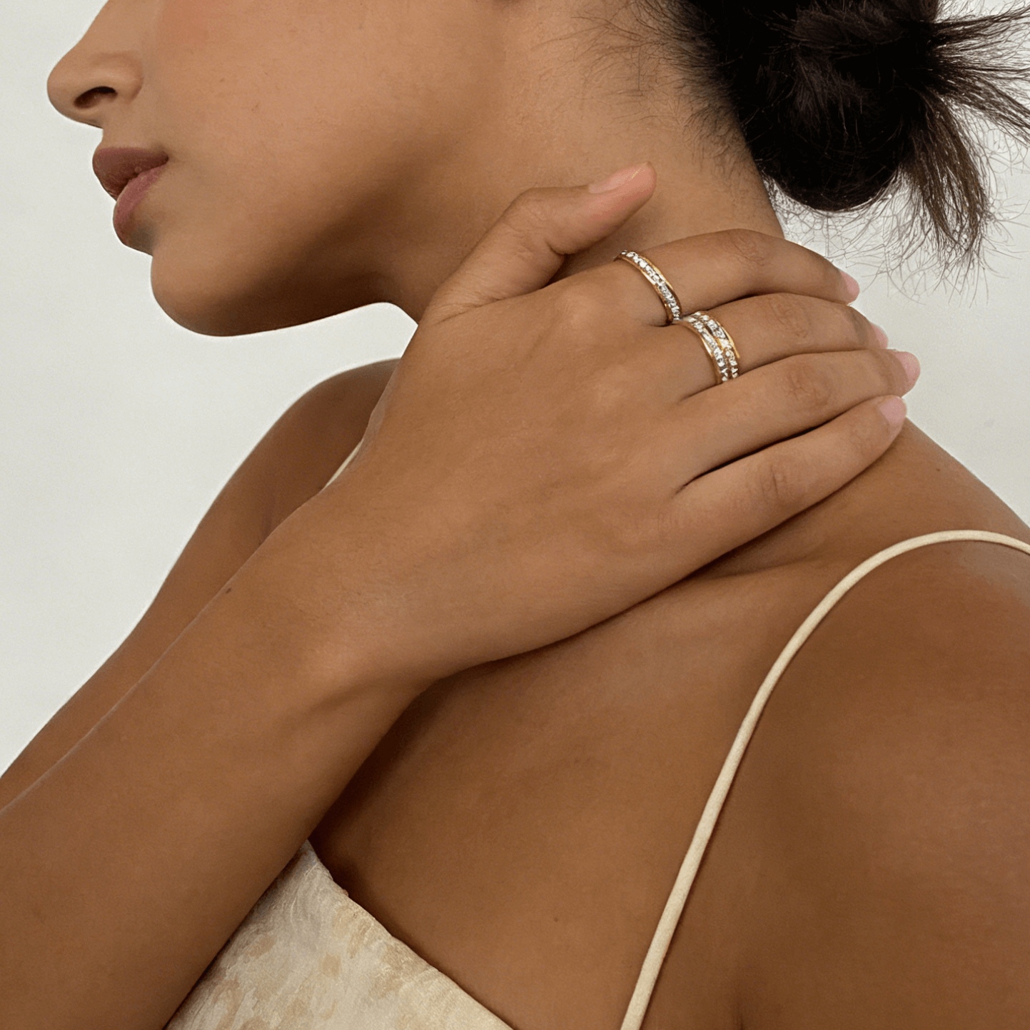 Eden CZ Eternity Ring Set