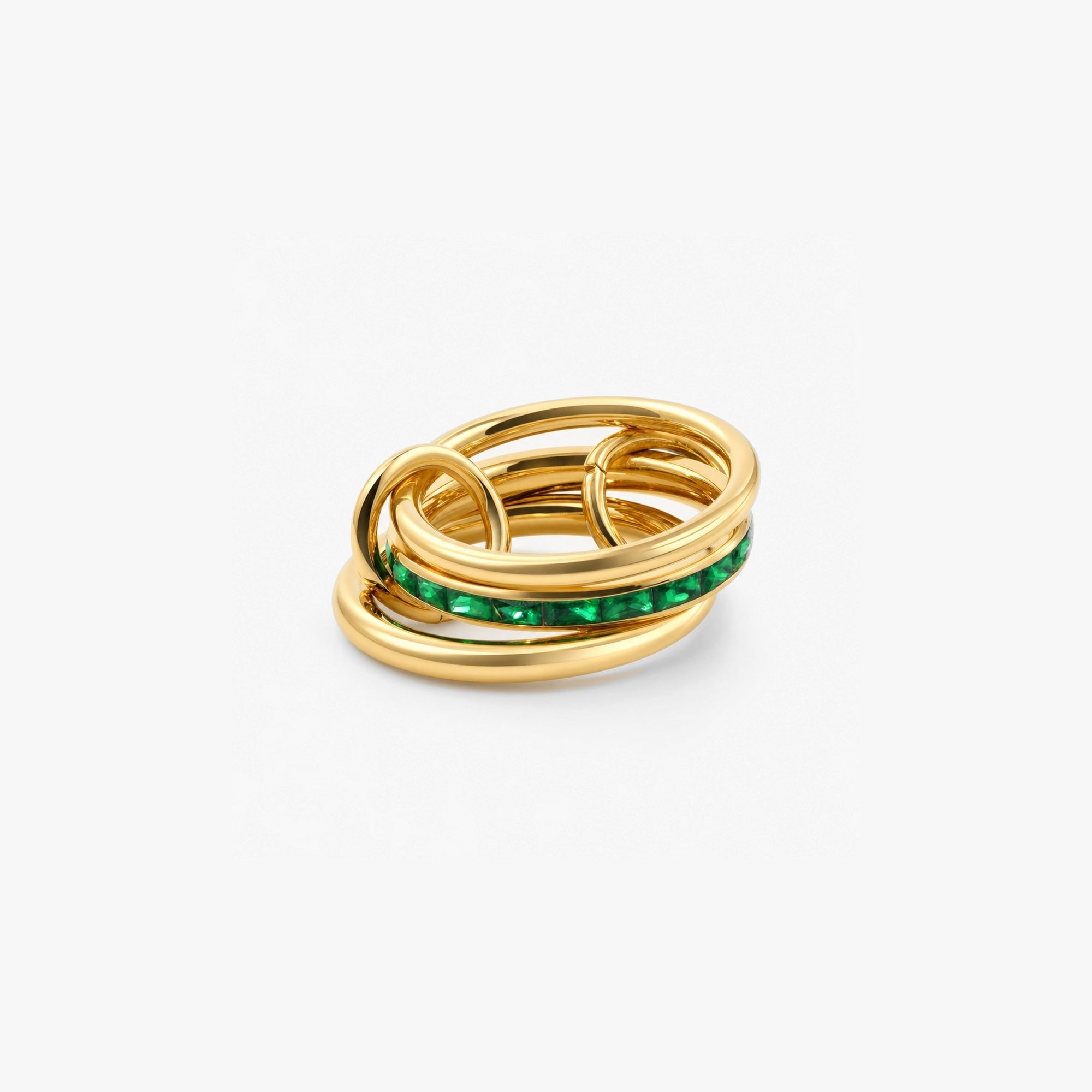 Emerald Triple Ring