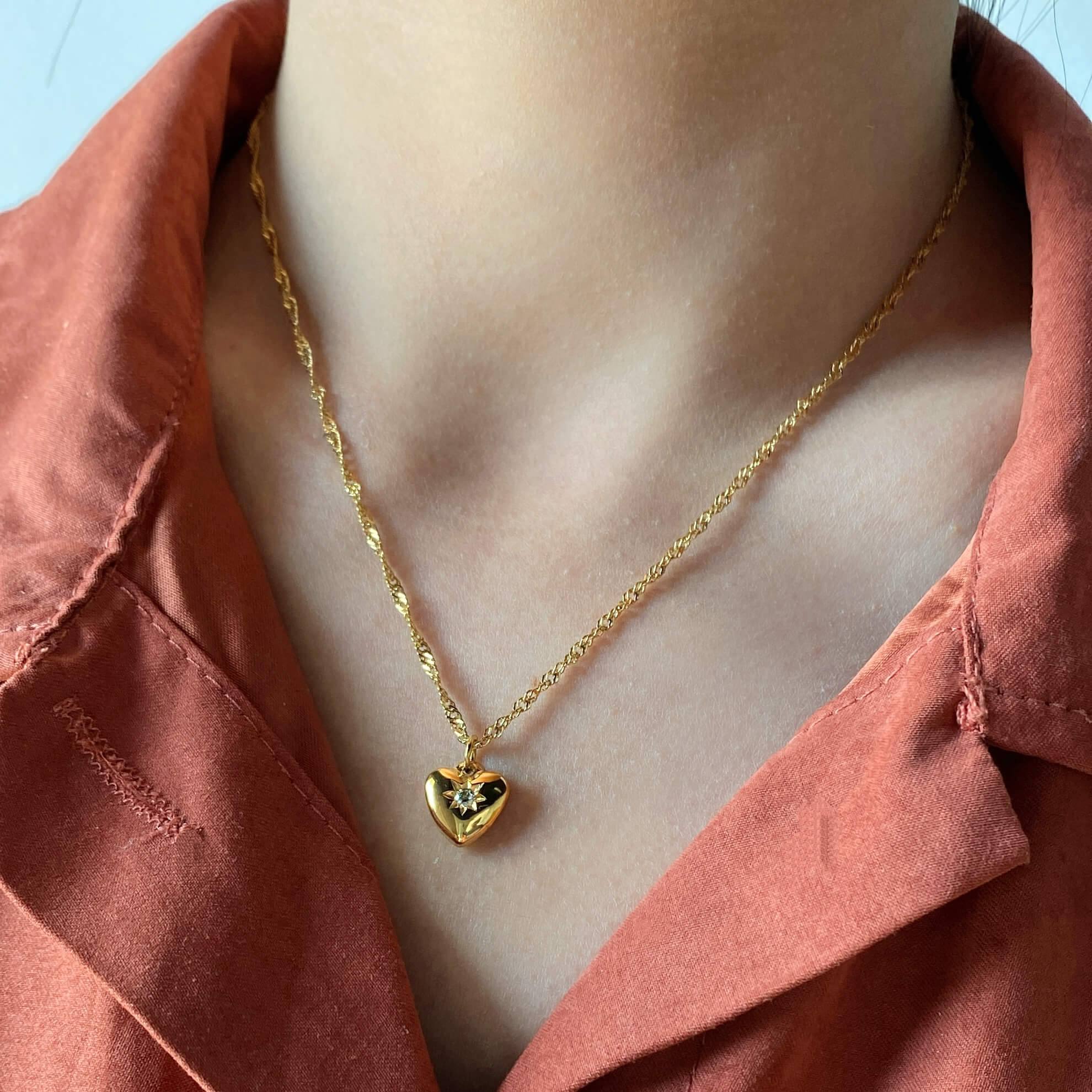 Encrust Heart Necklace