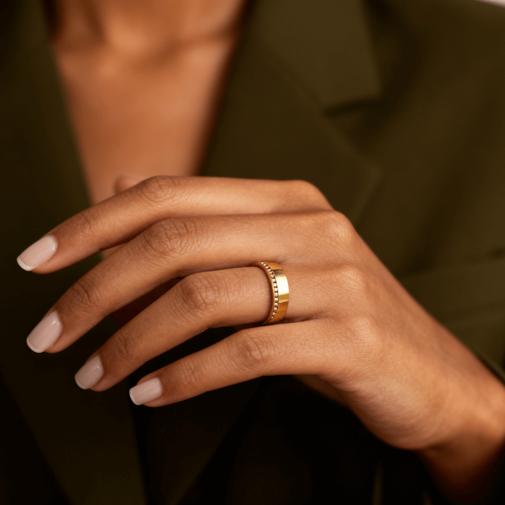 Eternity Lace Pave Band Ring