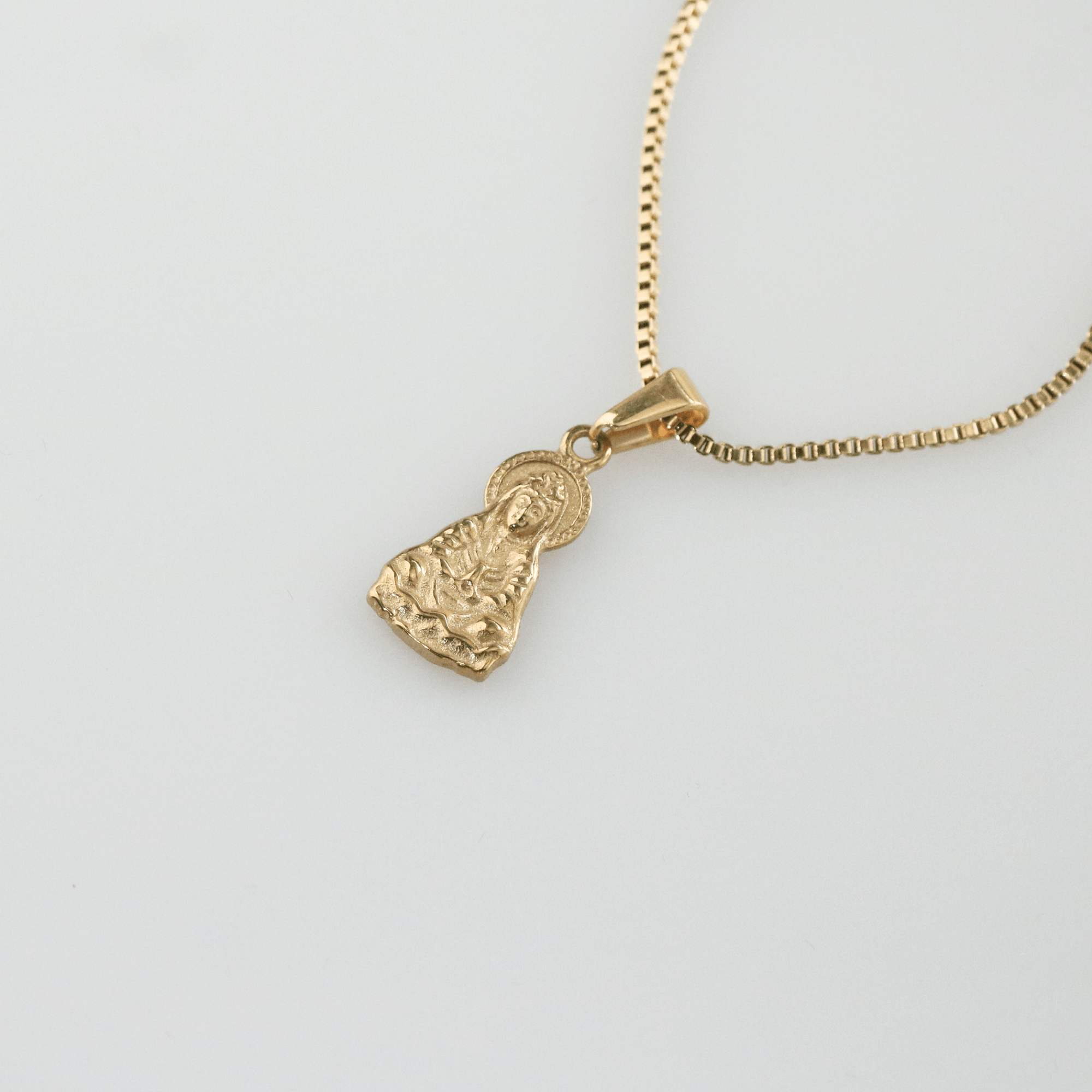 Gold Guanyin Pendant-Necklace