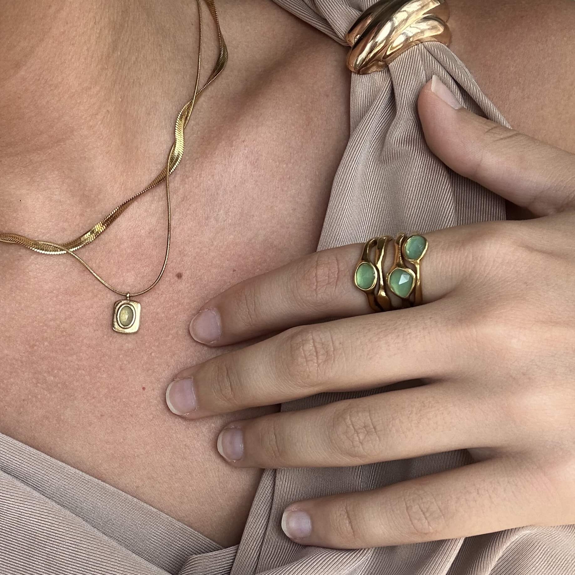 Green_Stone_Multi_Row_Ring