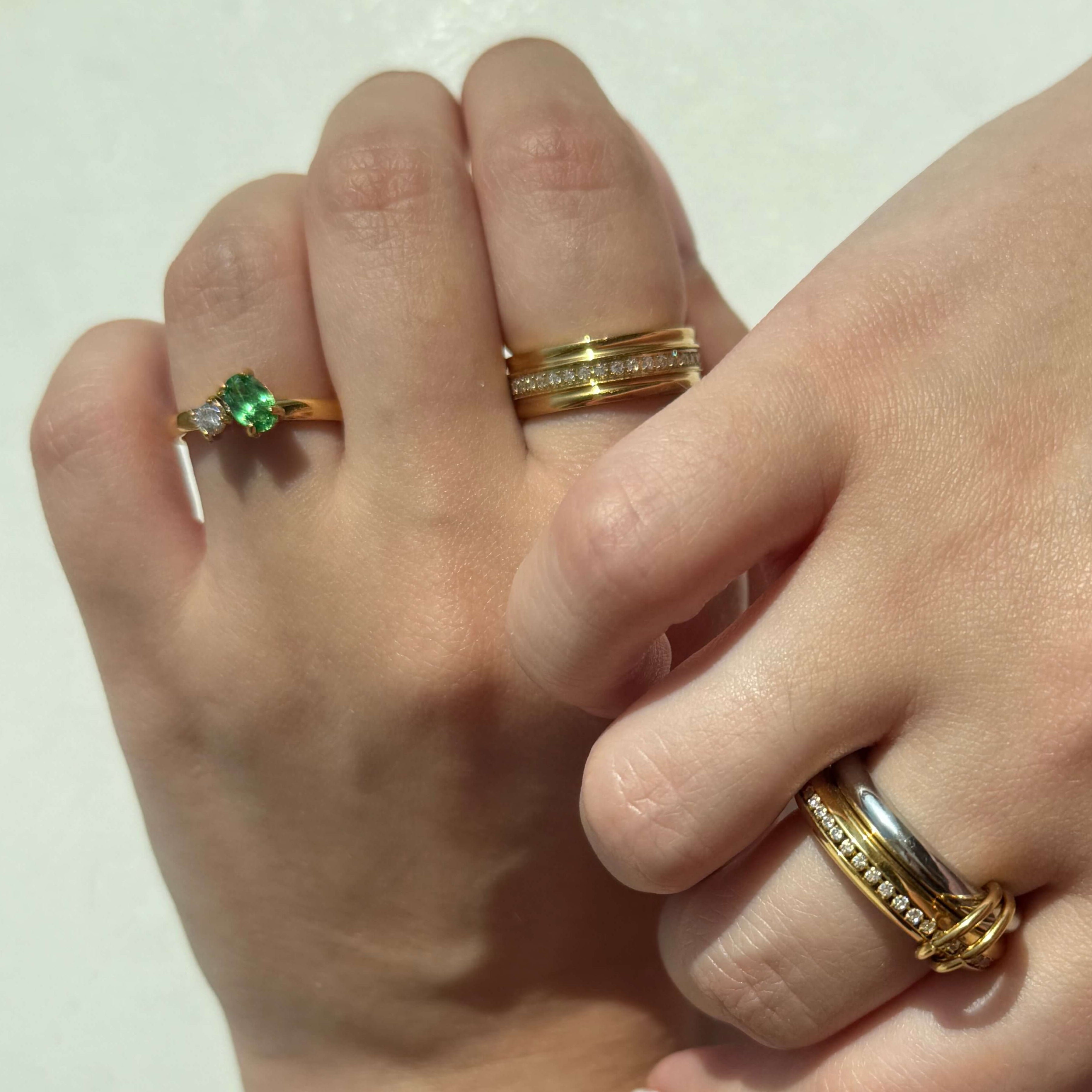 Emerald Sparkle Ring