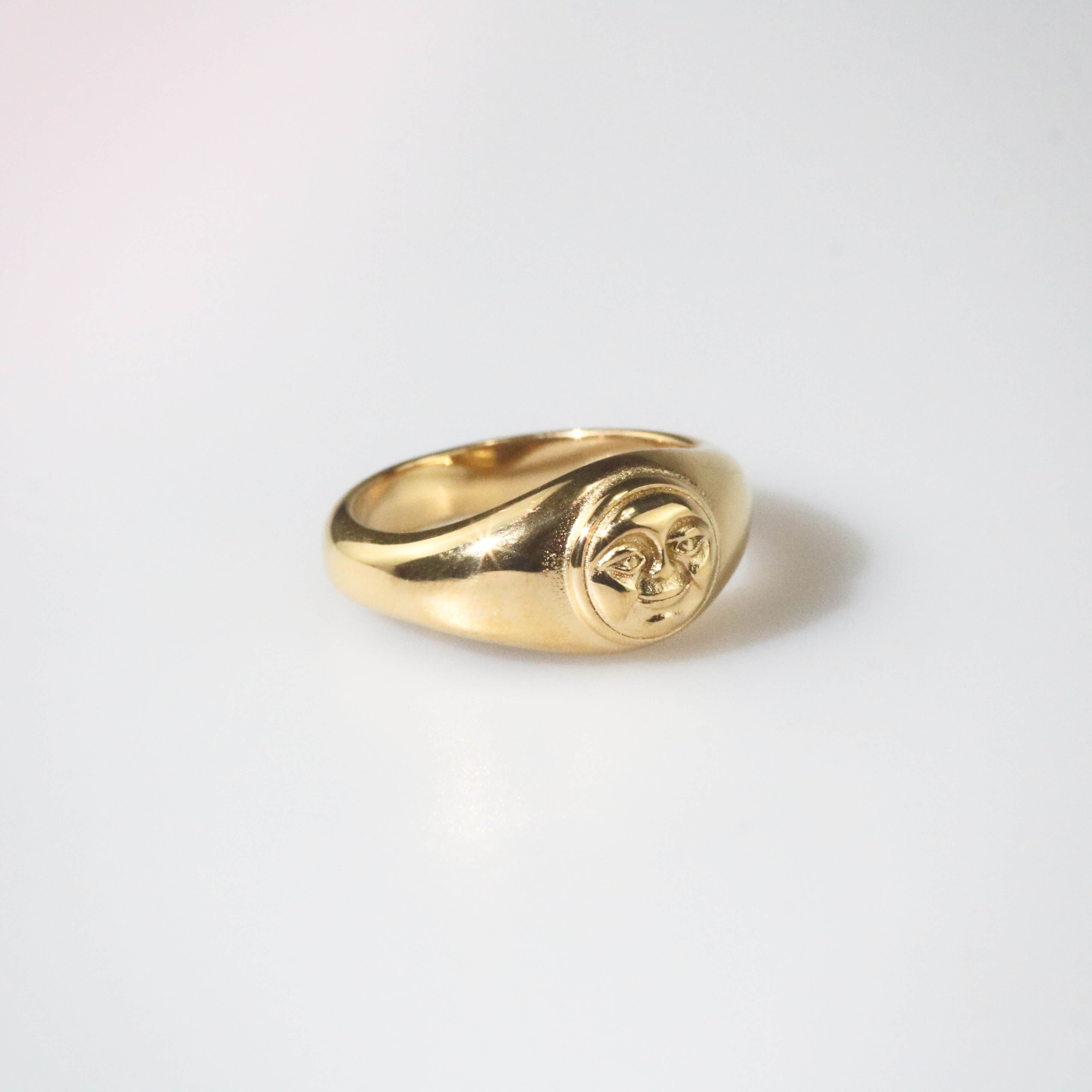 Moonface Signet Ring