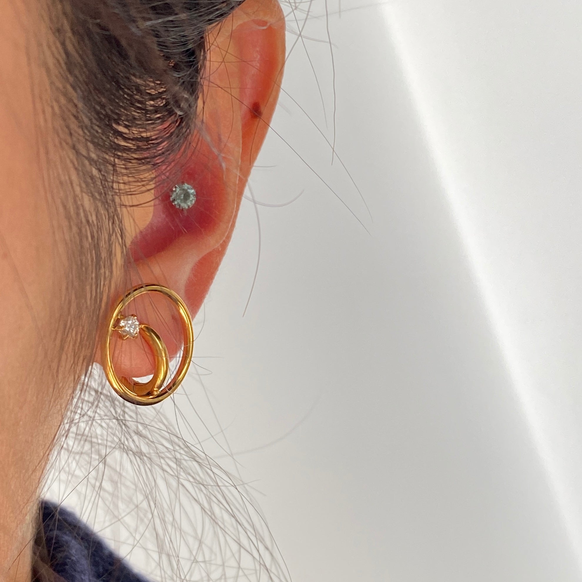 Starlit Whisper Huggie Earrings