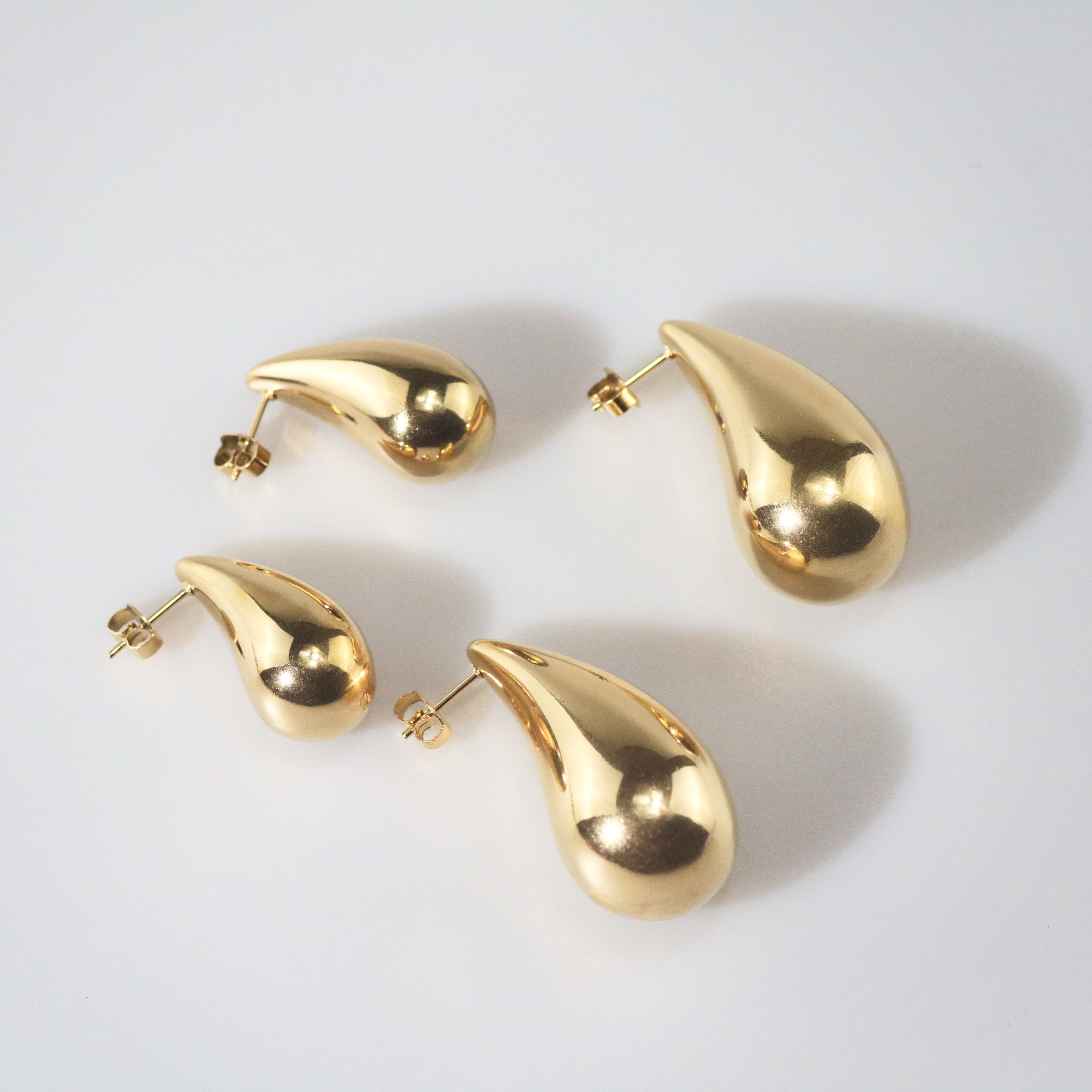 Chunky Teardrop Earrings - Medium