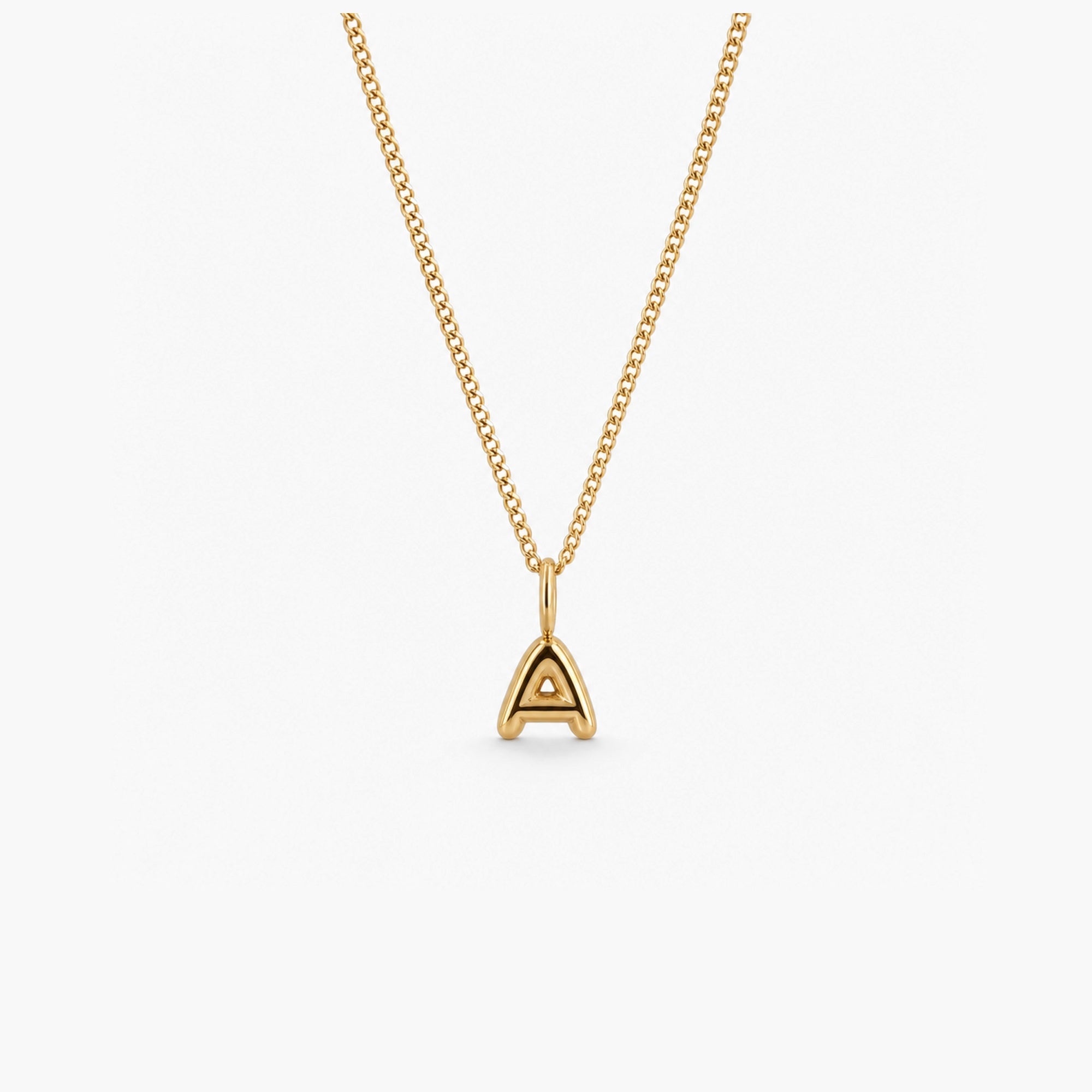 Bubble Initial Necklace