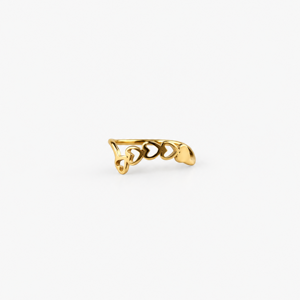 Linked Heart Ring