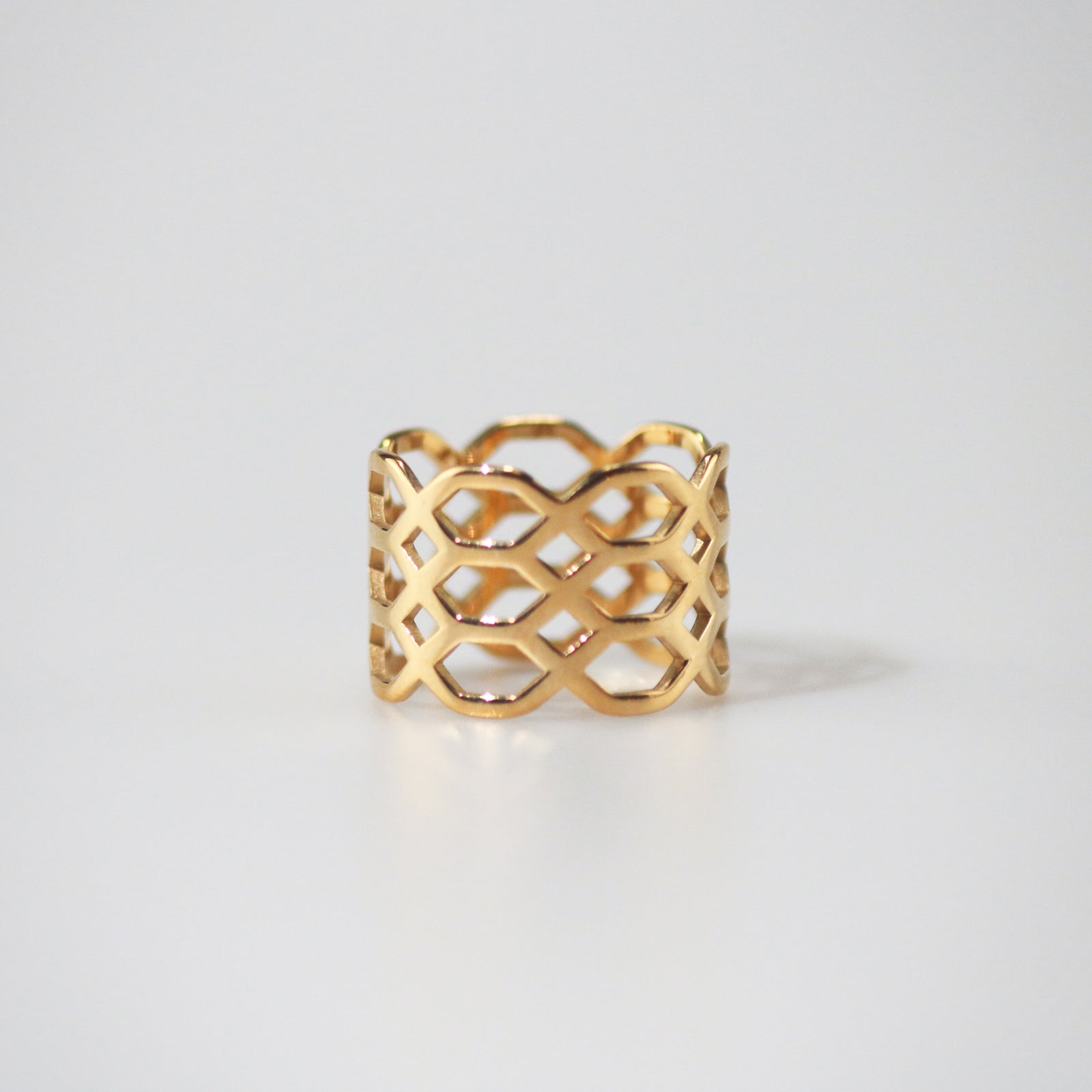 Meideya Jewelry Gold Openwork Ring