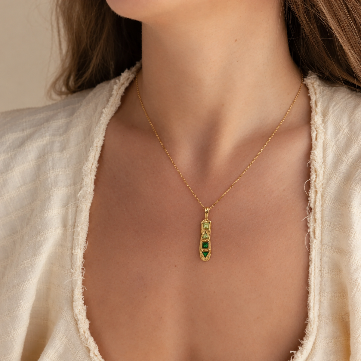 Mosaic Emerald Necklace 2