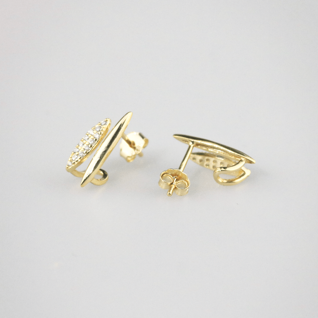 Meideya jewelry Orbit Glow Stud Earrings