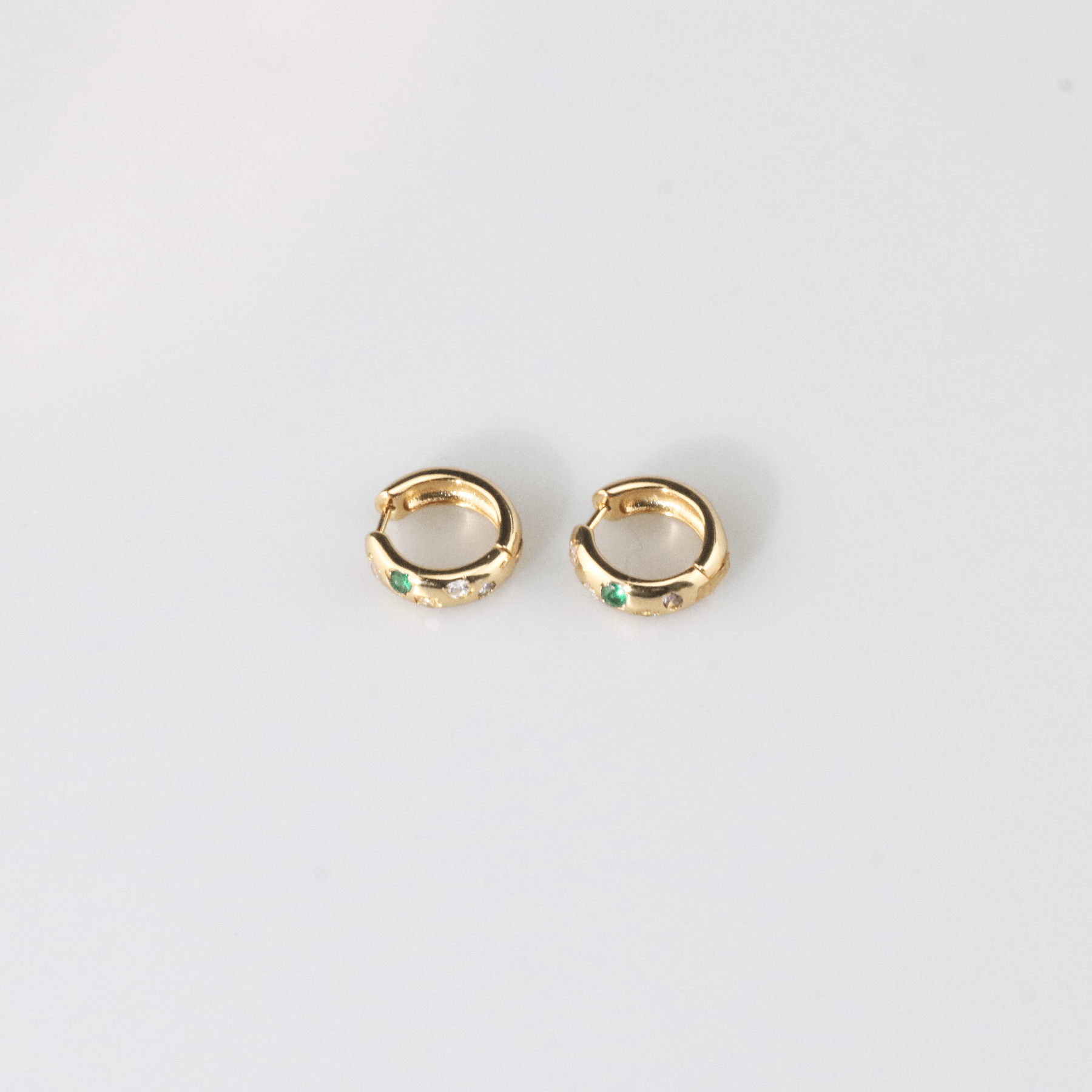 Rainbow Stone -Hoops