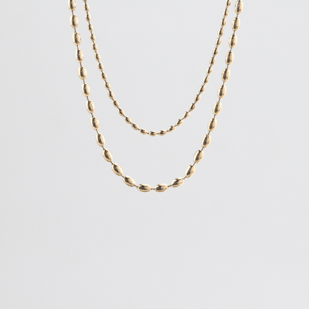 Rice Bead Necklace Set