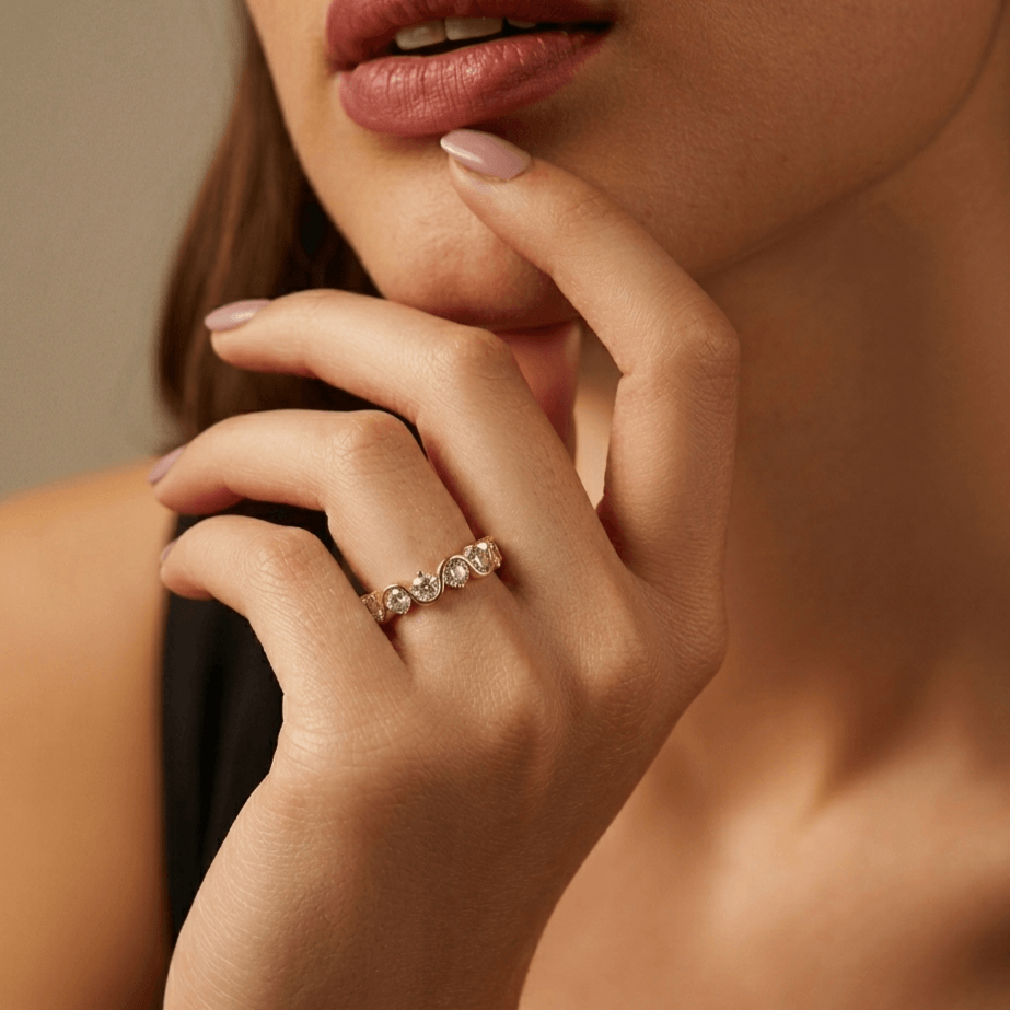 Ripple CZ Eternity Band