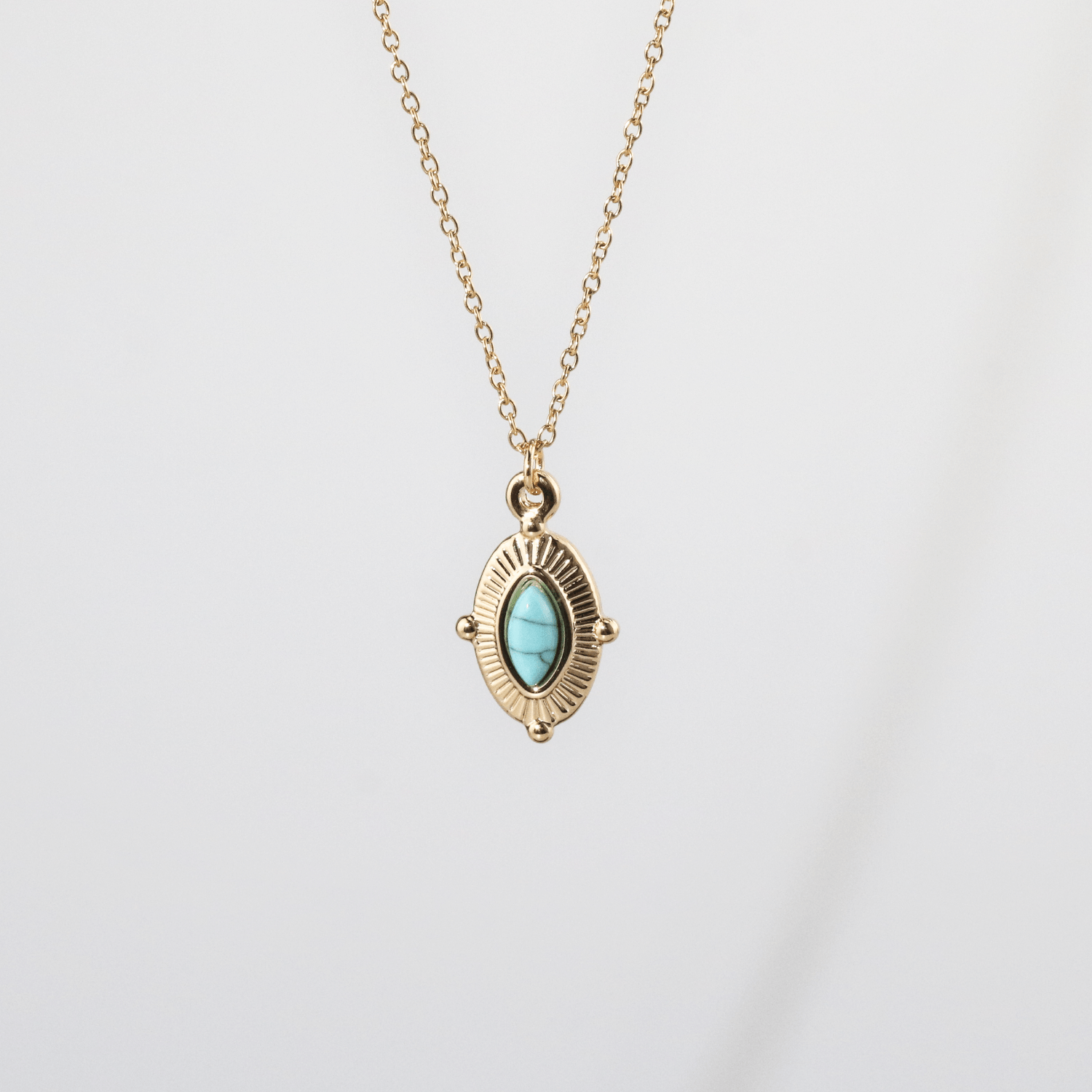Royal Marquise Turquoise Necklace