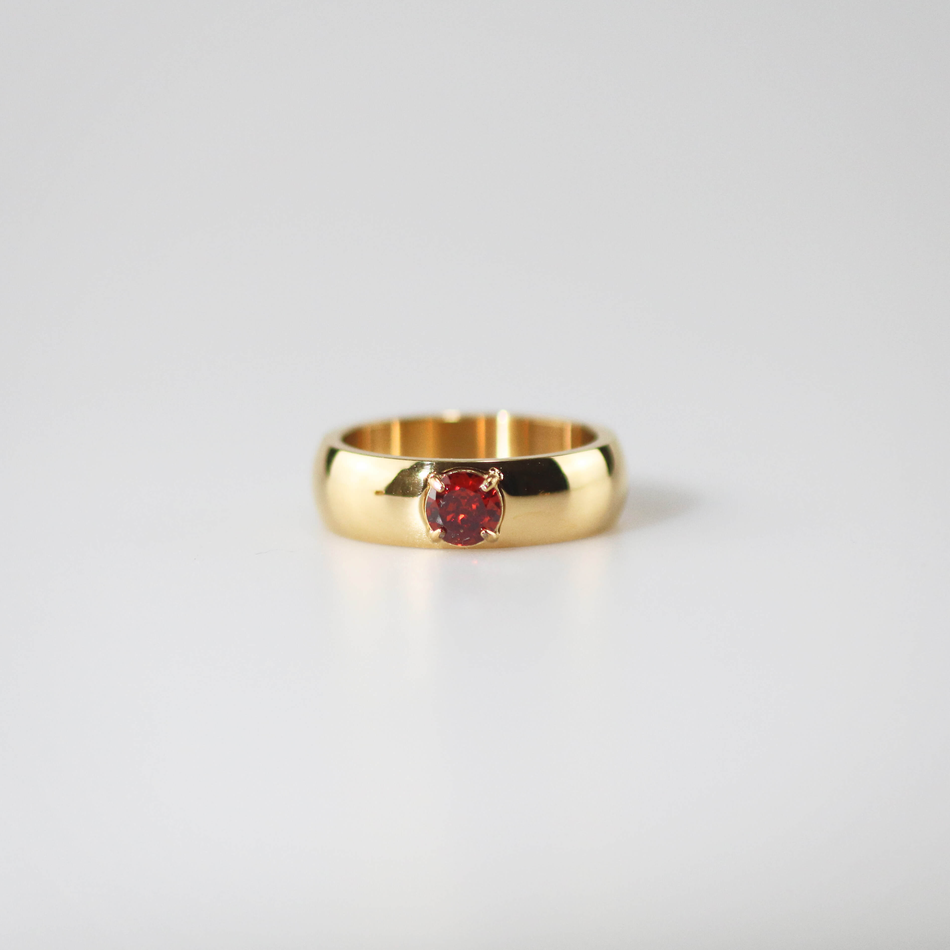 Ruby Solitaire Ring