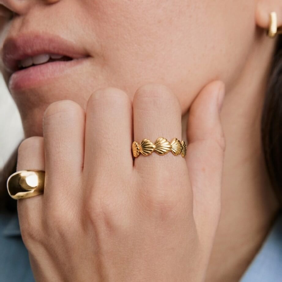 Scallop Shell Band Ring