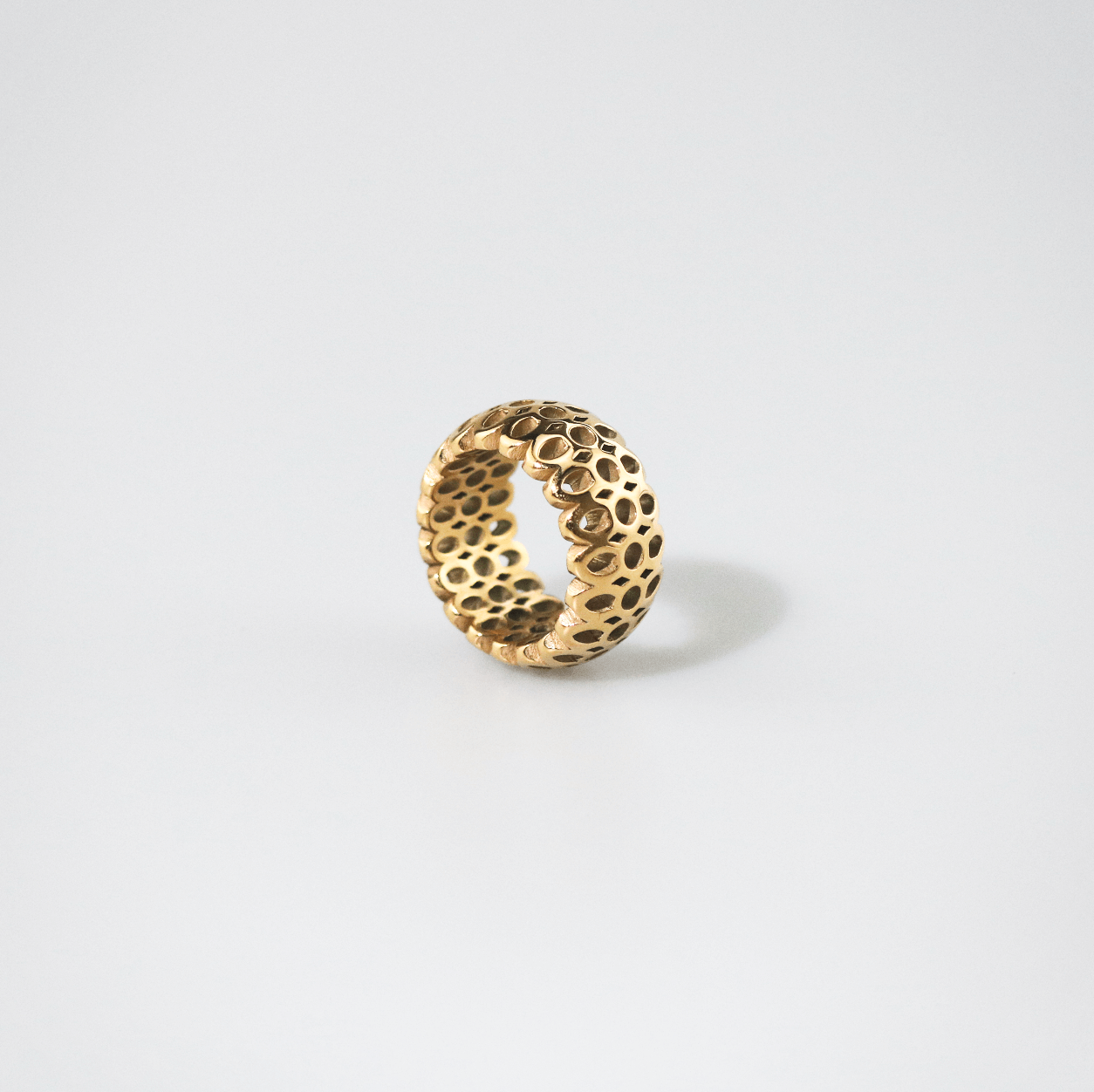 Honeycomb Band Ring