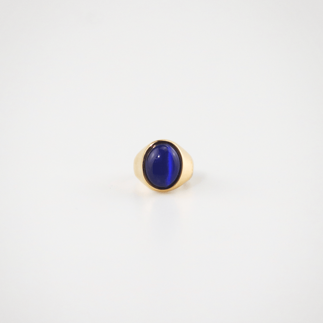 Cosmos Blue Cats Eye Ring