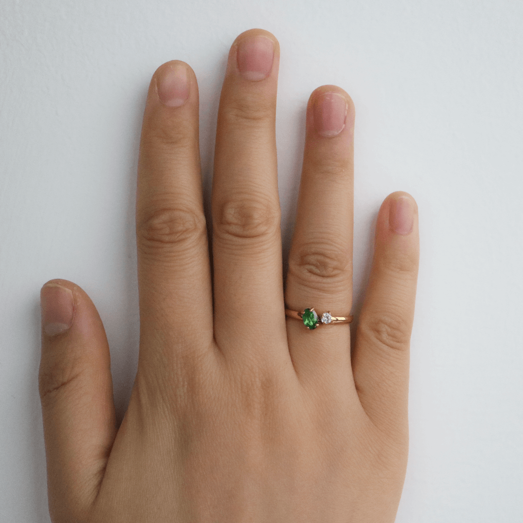 Emerald Sparkle Ring
