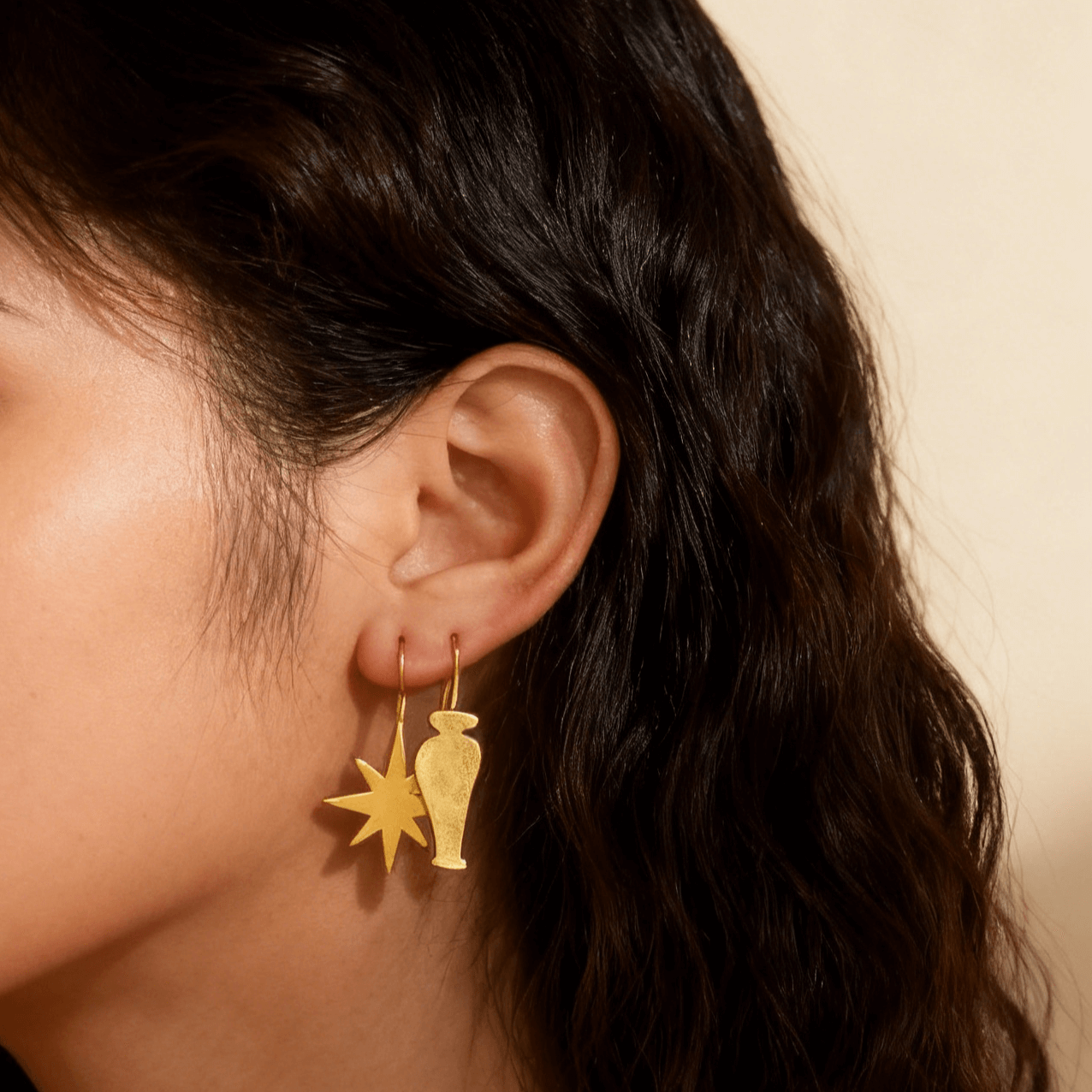 Star and Vase Earrings