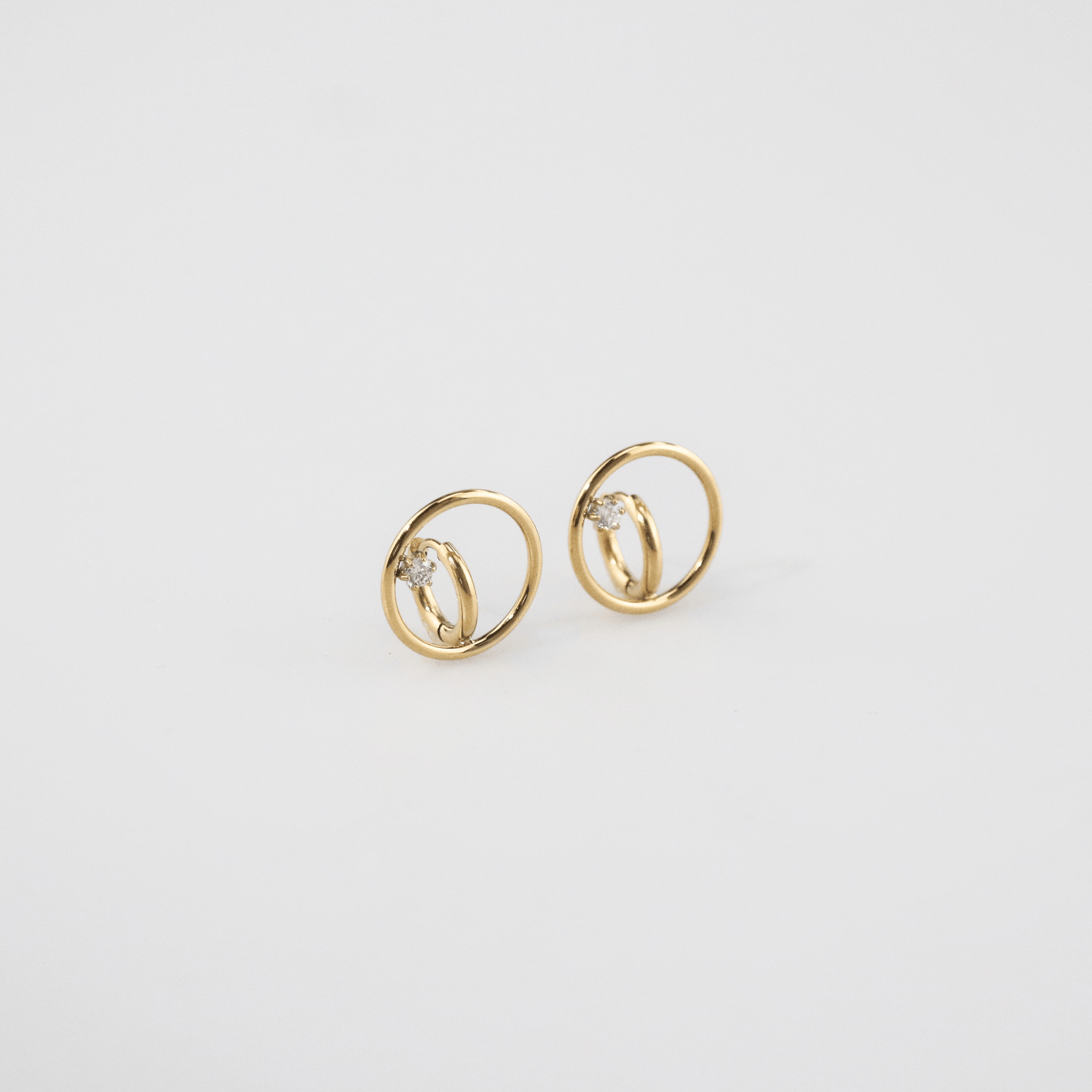 Starlit Whisper Huggie-Earrings