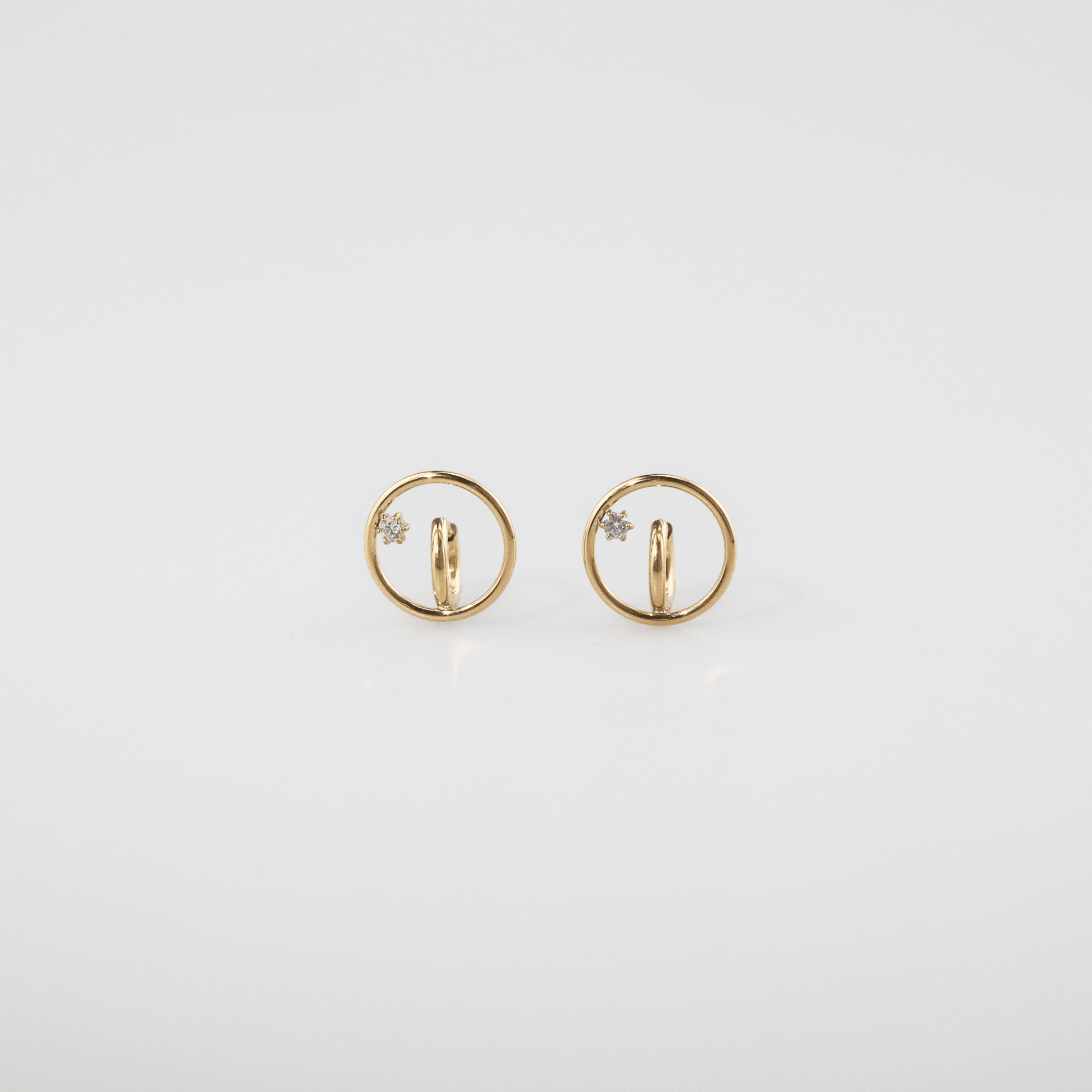 Starlit Whisper Huggie Earrings