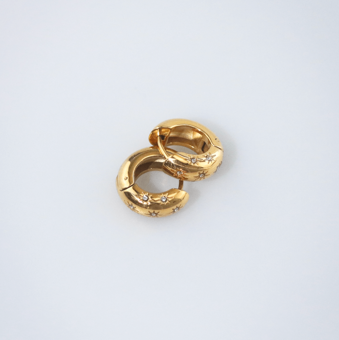 Meideya jewelry Starry Hoops