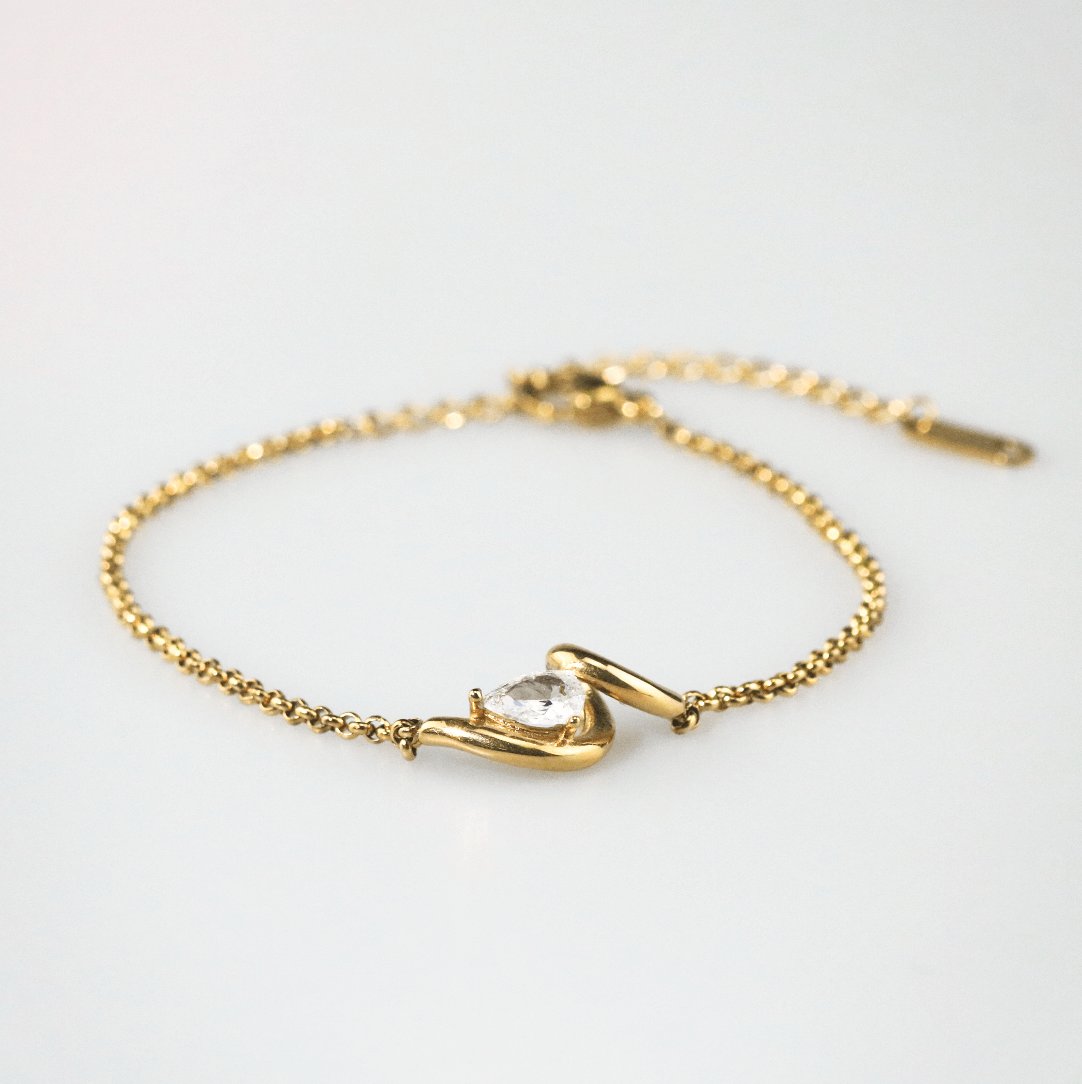 Meideya jewelry Teardrop Curve Bracelet
