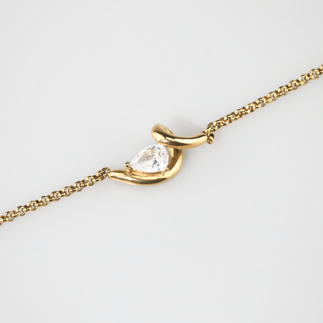 meideya jewelry Teardrop Curve Bracelet