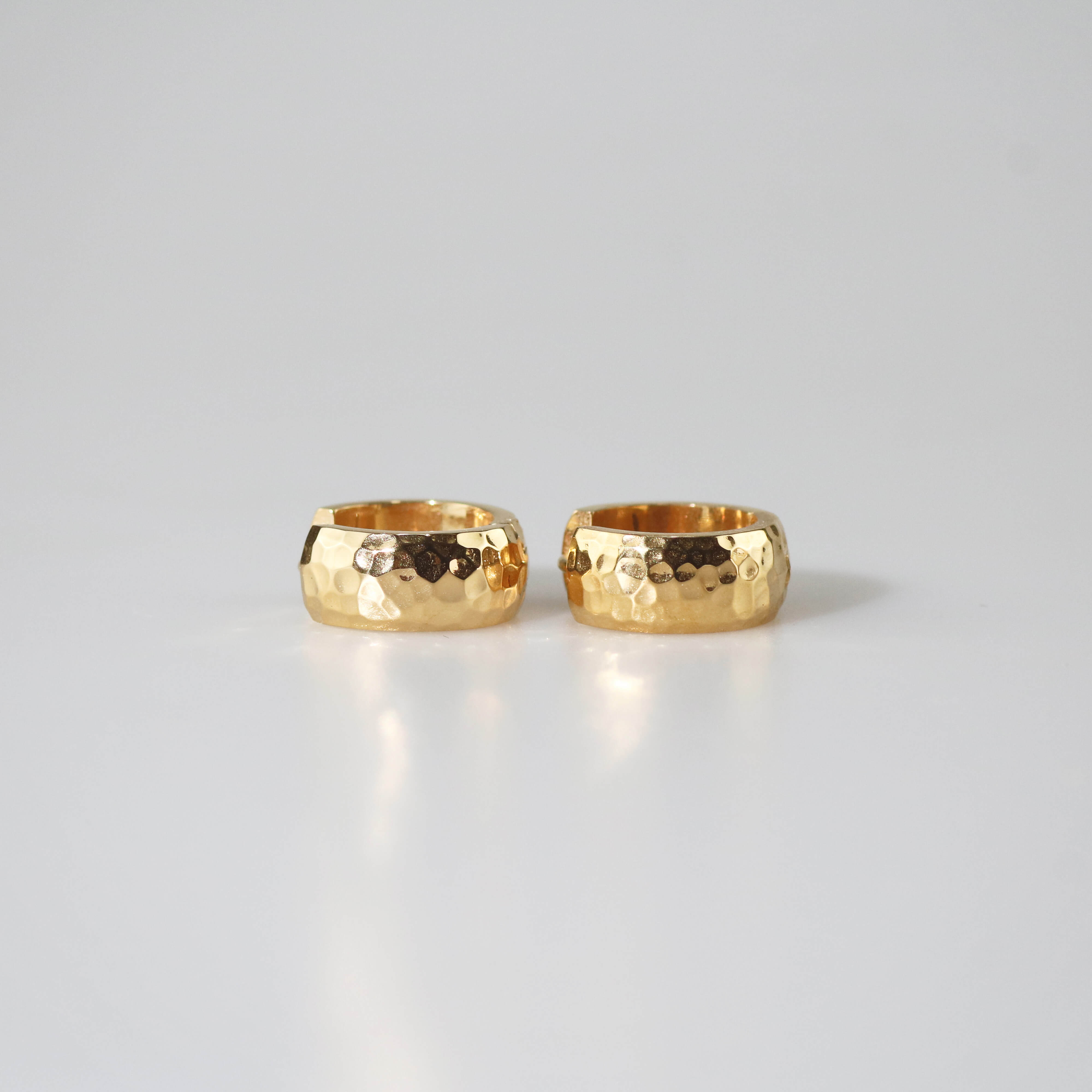 Meideya Jewelry Hammered Texture Small Hoops