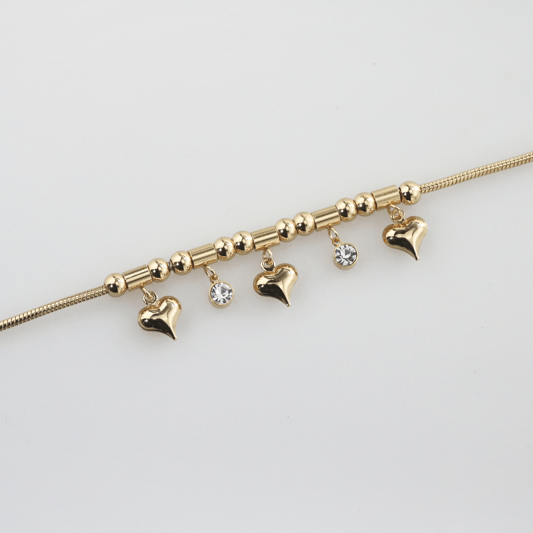 Triple Hearts Charm-Bracelet