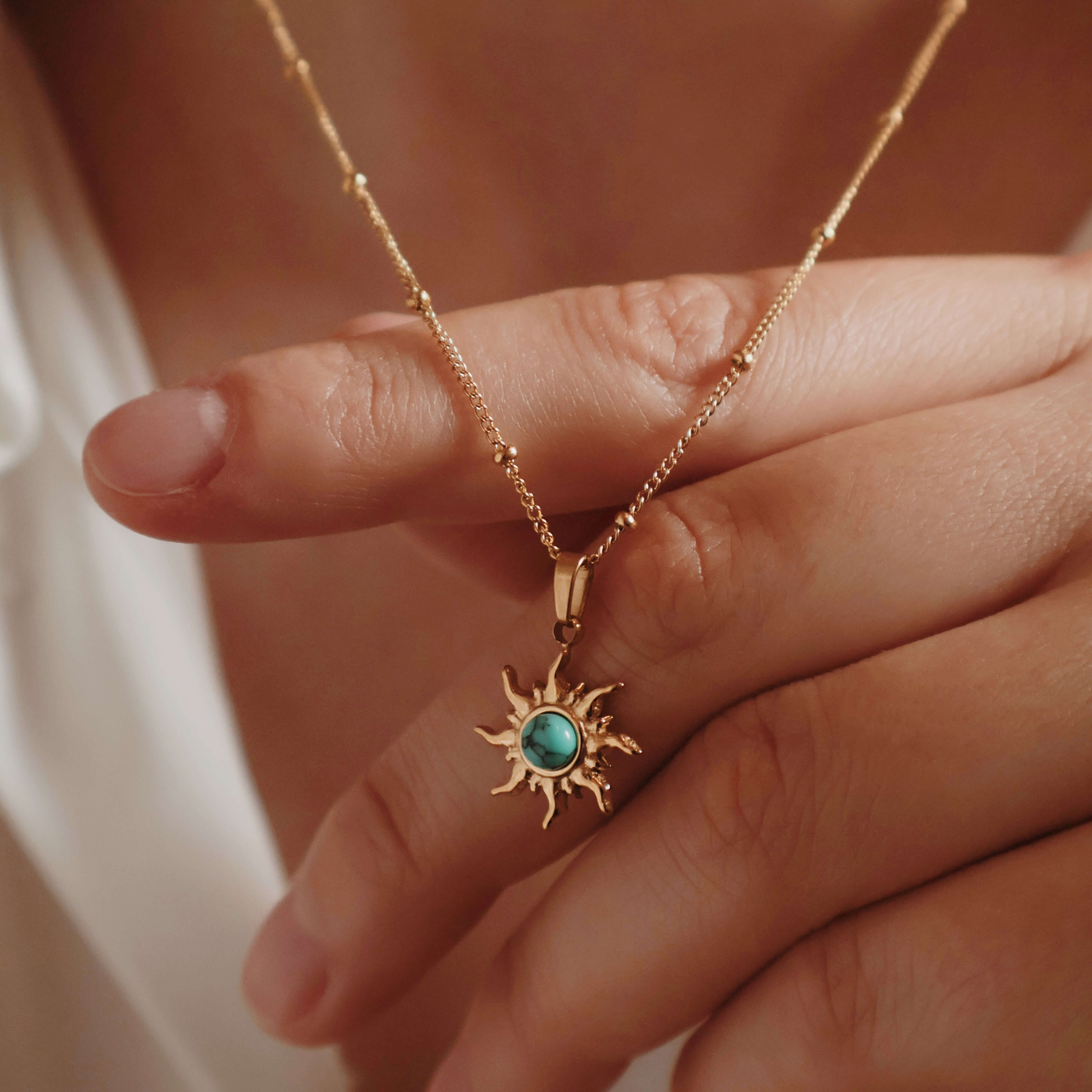 Turquoise Sun Necklace