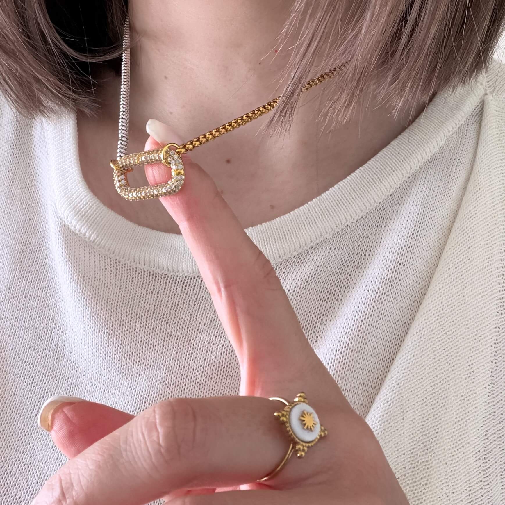 Two_Tone_Carabiner_Necklace