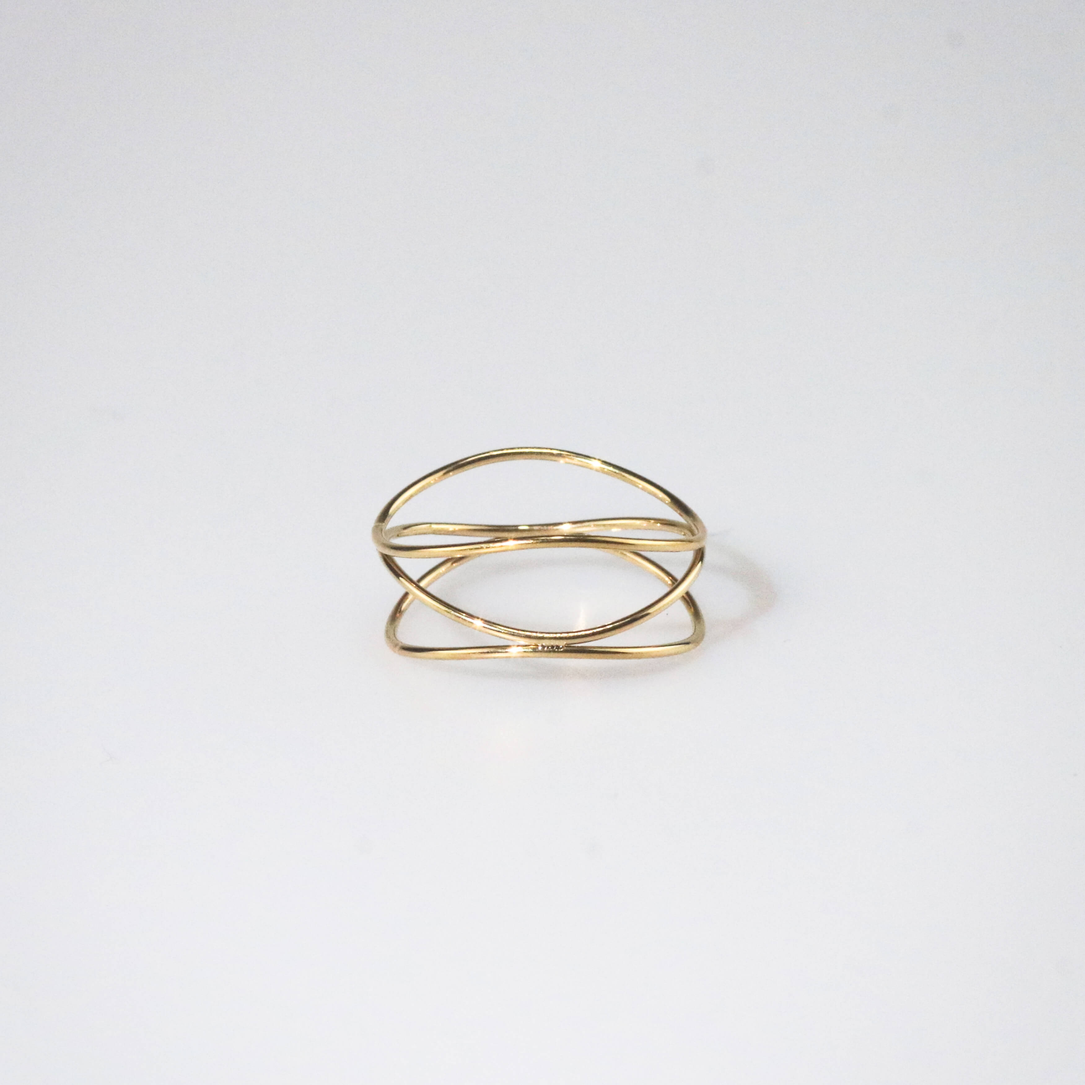 Meideya Jewelry Wave Crossover Ring
