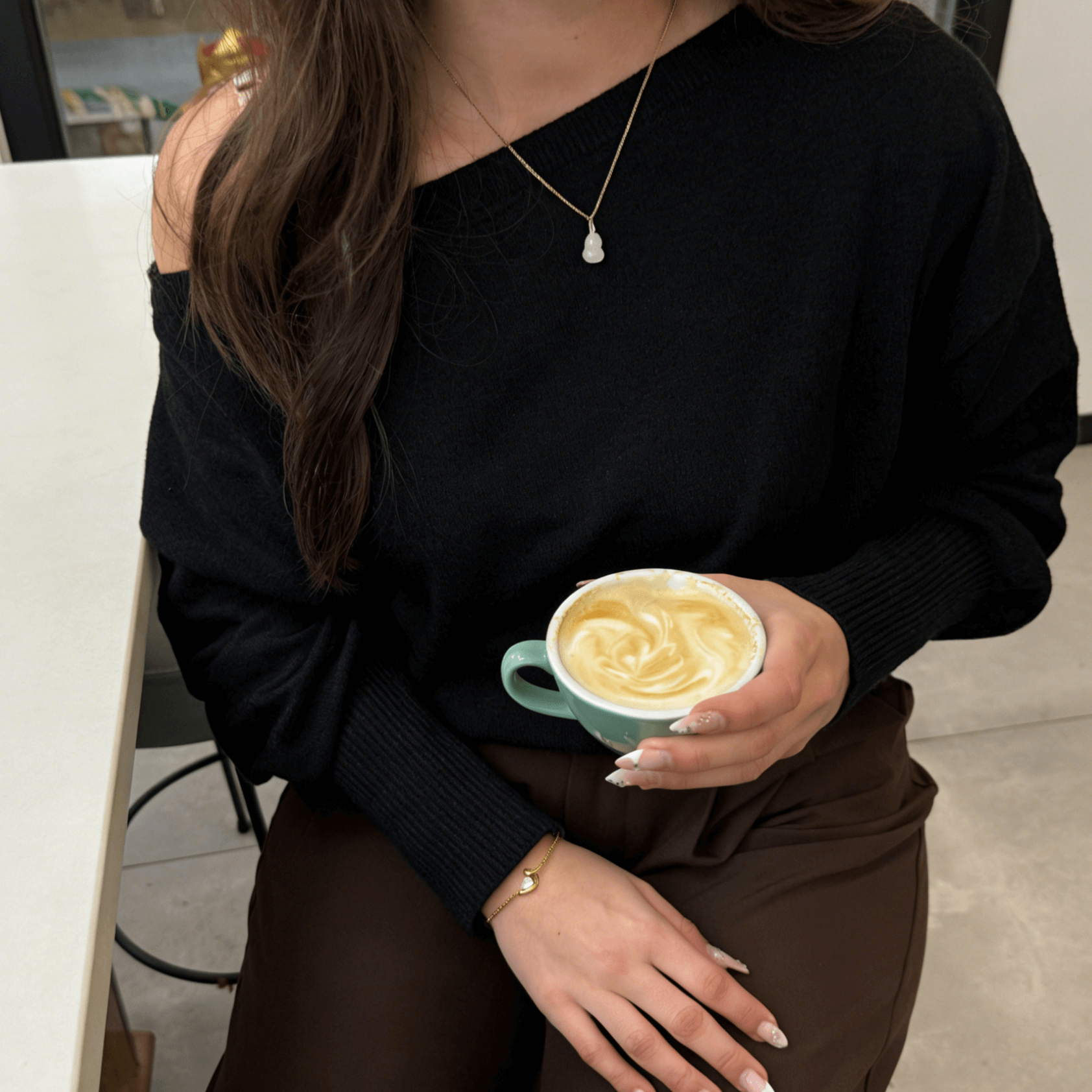White Jade Gourd Necklace